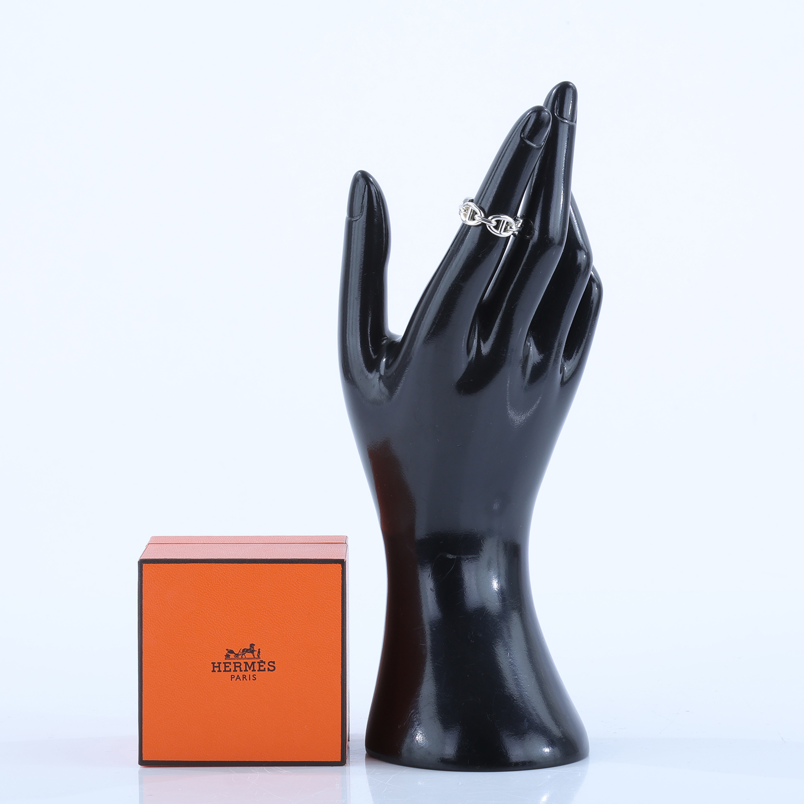 愛馬仕 Hermes Chaine dancre Enchainee 豬鼻子 戒指 H109507Bv00049 22AG073737 豬鼻戒指#49 原廠盒子