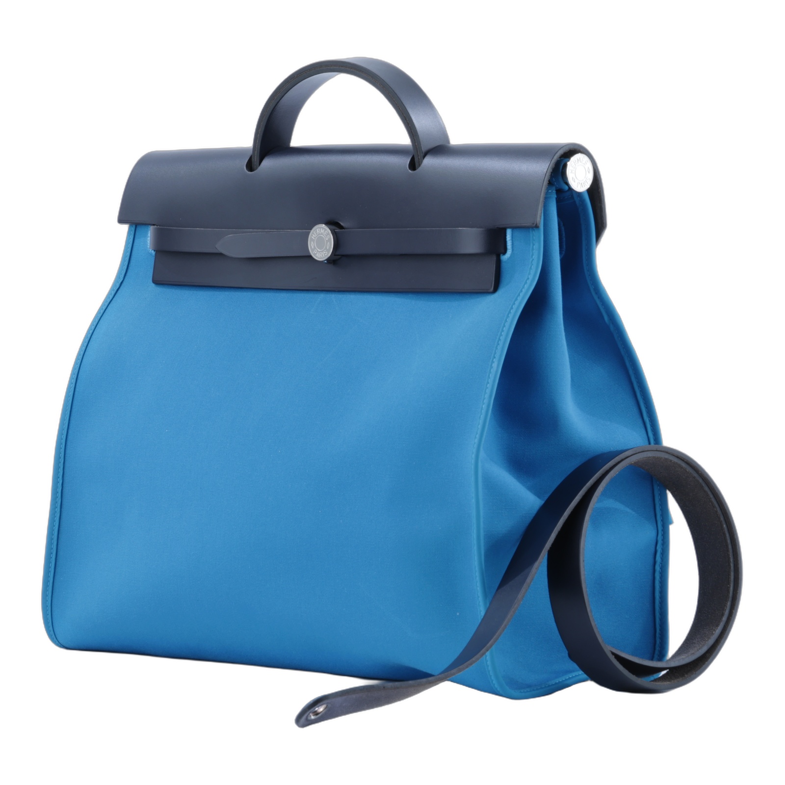 愛馬仕 Hermes Herbag Zip 39 HER39 T刻 T刻 希臘藍HERBAG39 防塵袋/鎖組/背帶