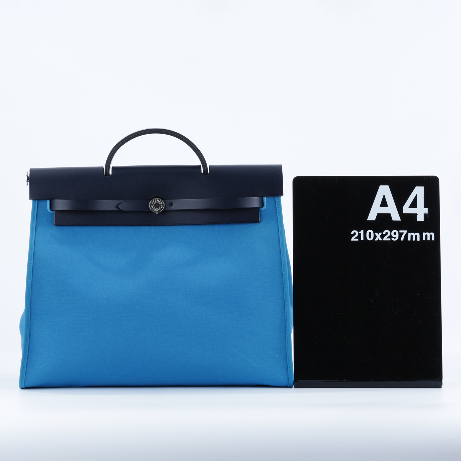 愛馬仕 Hermes Herbag Zip 39 HER39 T刻 T刻 希臘藍HERBAG39 防塵袋/鎖組/背帶