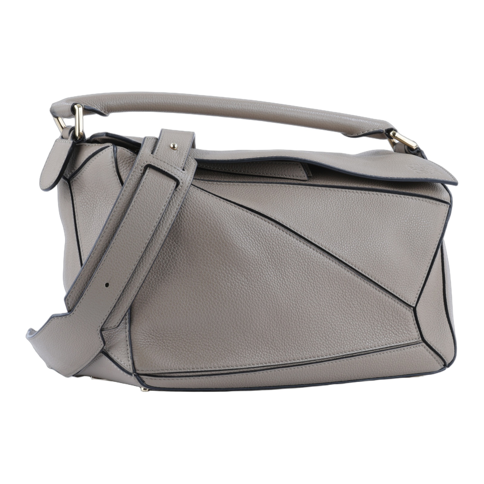 羅意威 LOEWE Medium Puzzle bag 中型 手提 斜背 肩背包 A510P49X14 沙色PUZZLE 小 防塵袋