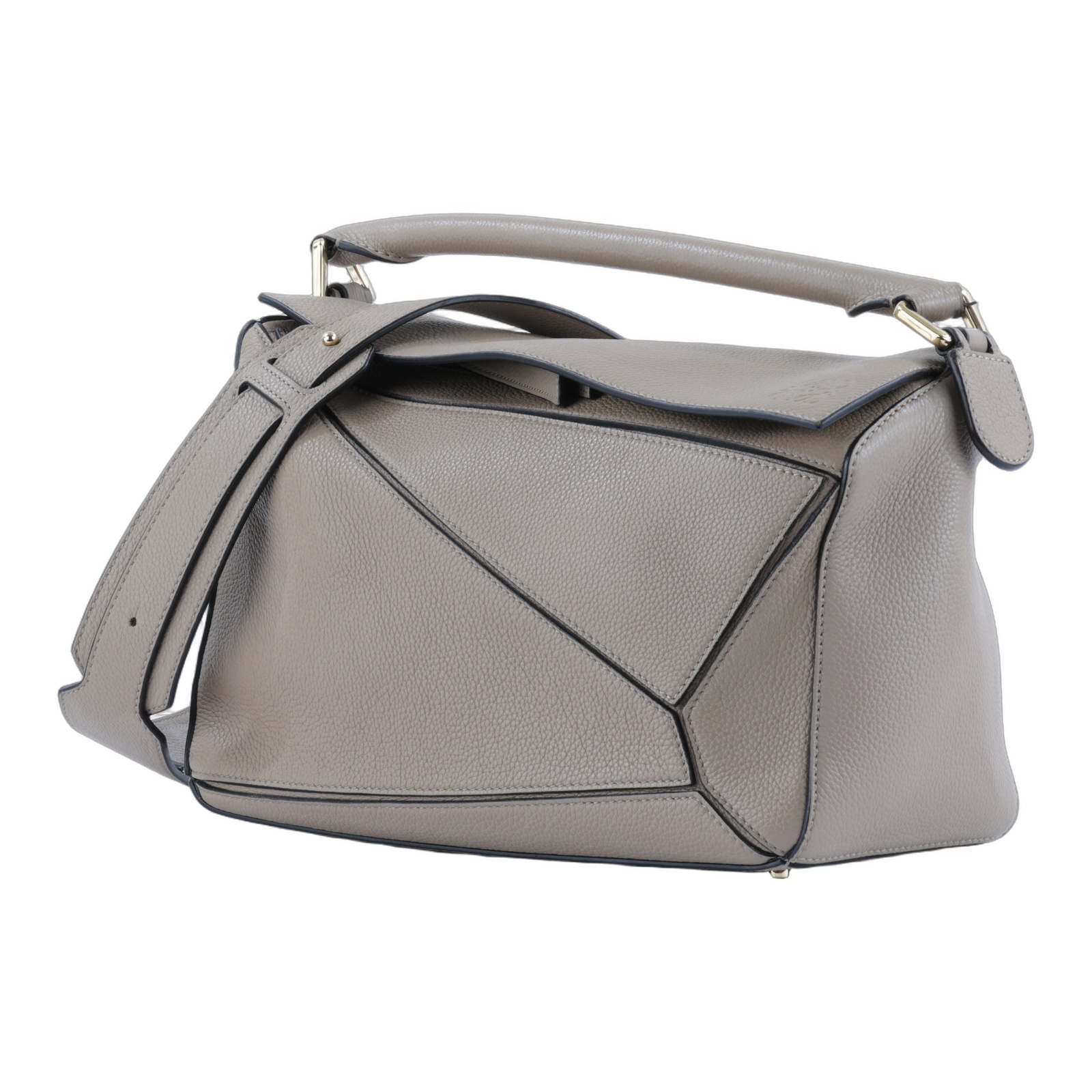 羅意威 LOEWE Medium Puzzle bag 中型 手提 斜背 肩背包 A510P49X14 沙色PUZZLE 小 防塵袋