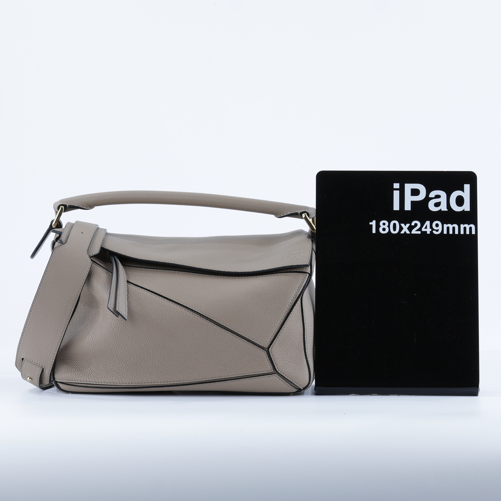 羅意威 LOEWE Medium Puzzle bag 中型 手提 斜背 肩背包 A510P49X14 沙色PUZZLE 小 防塵袋