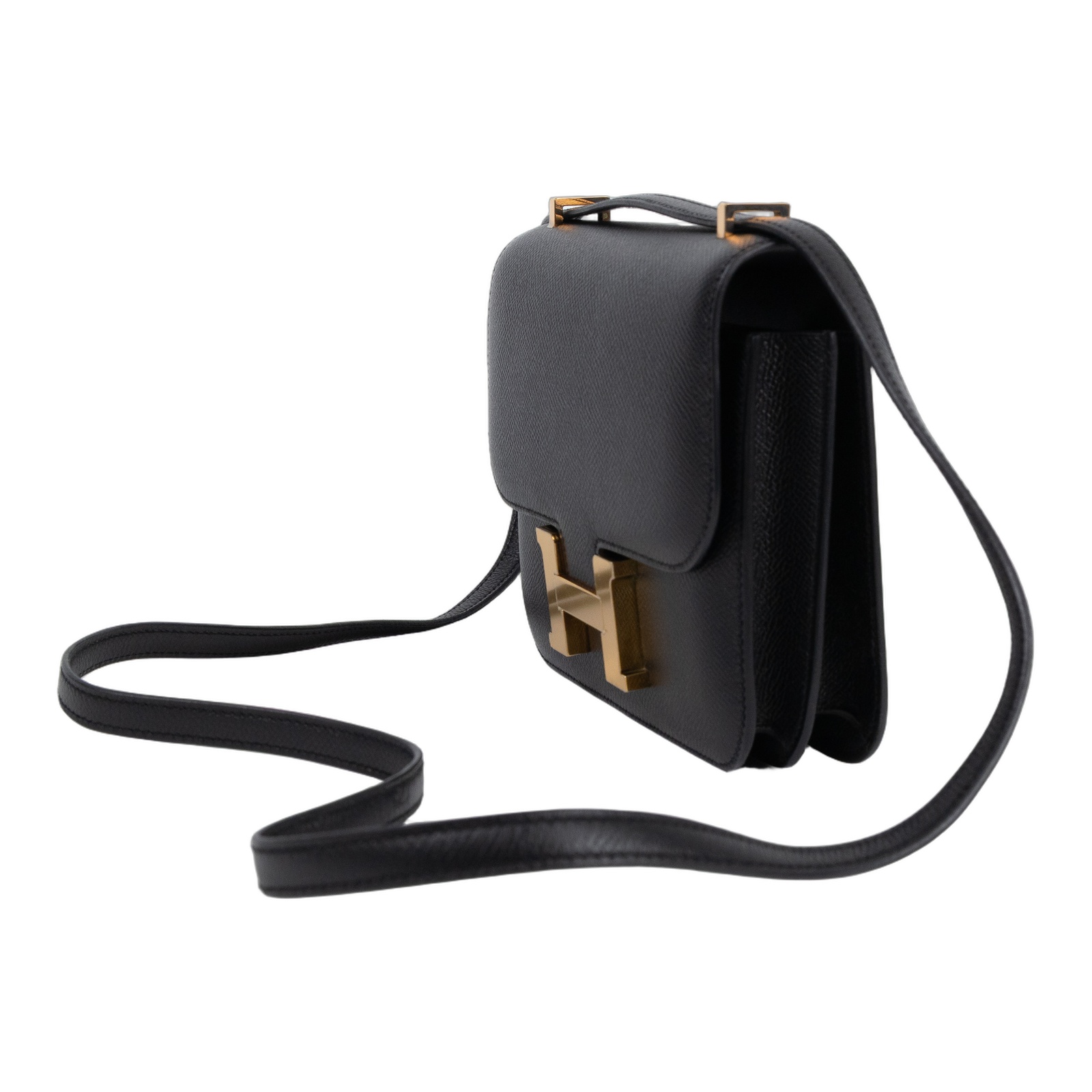 愛馬仕 Hermes Constance Bag 康康包 MIni 18 CN18 CAS788 QB C刻黑金MINI CONSTANCE 原廠盒子/防塵袋