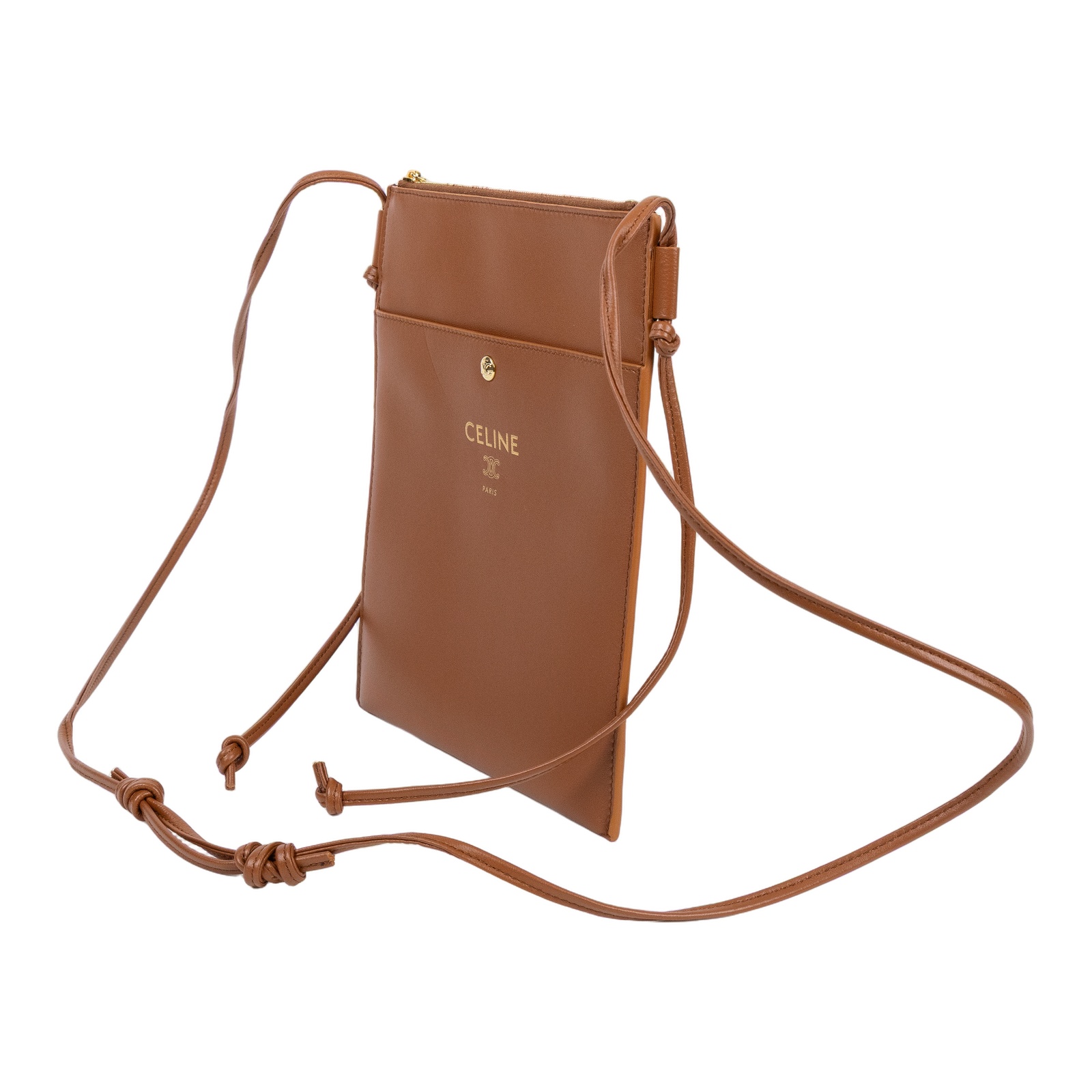 思琳 CELINE Sharp Pouch 手拿包 肩背包 斜背包 10P812K05 棕SHARP POUCH 原廠盒子/防塵袋