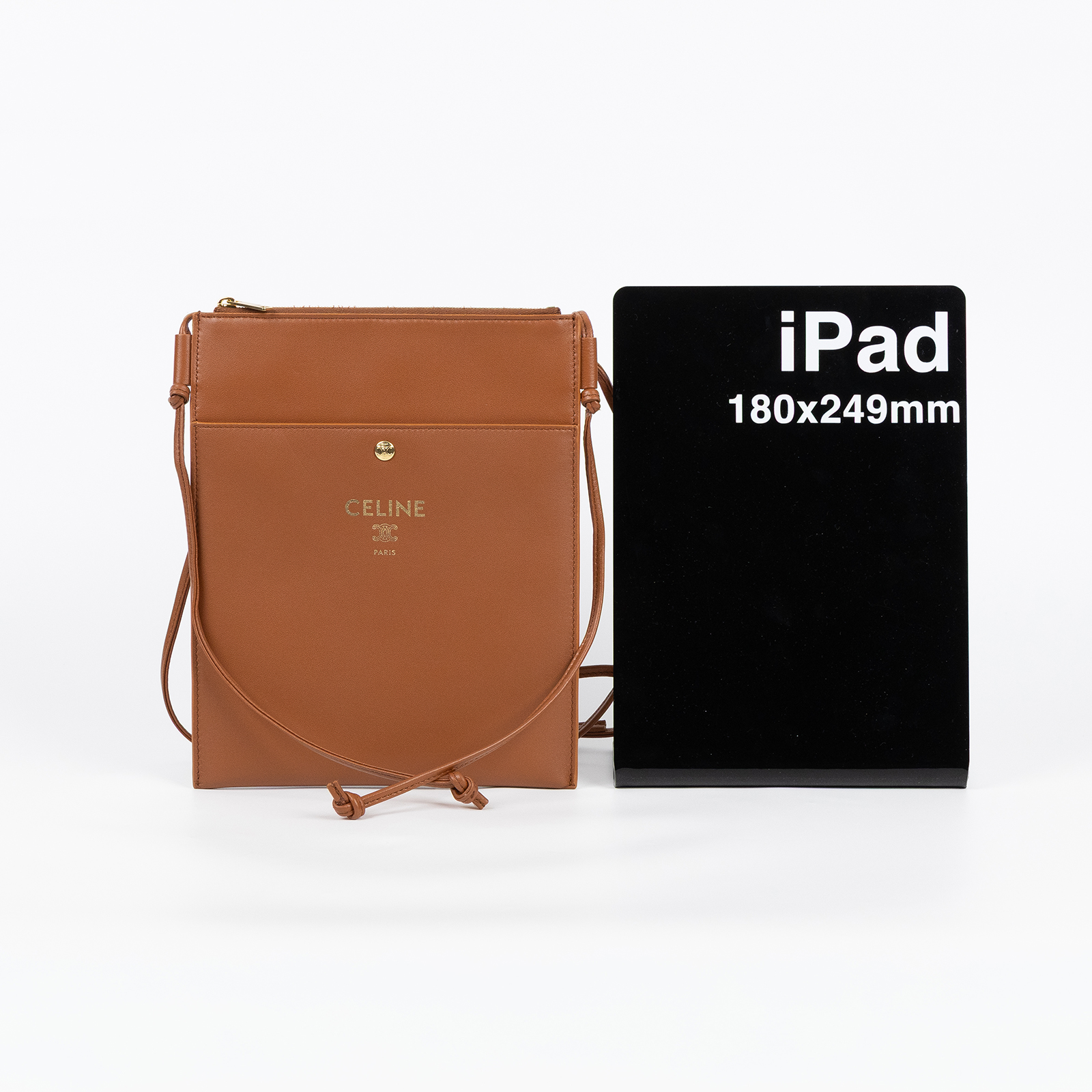 思琳 CELINE Sharp Pouch 手拿包 肩背包 斜背包 10P812K05 棕SHARP POUCH 原廠盒子/防塵袋