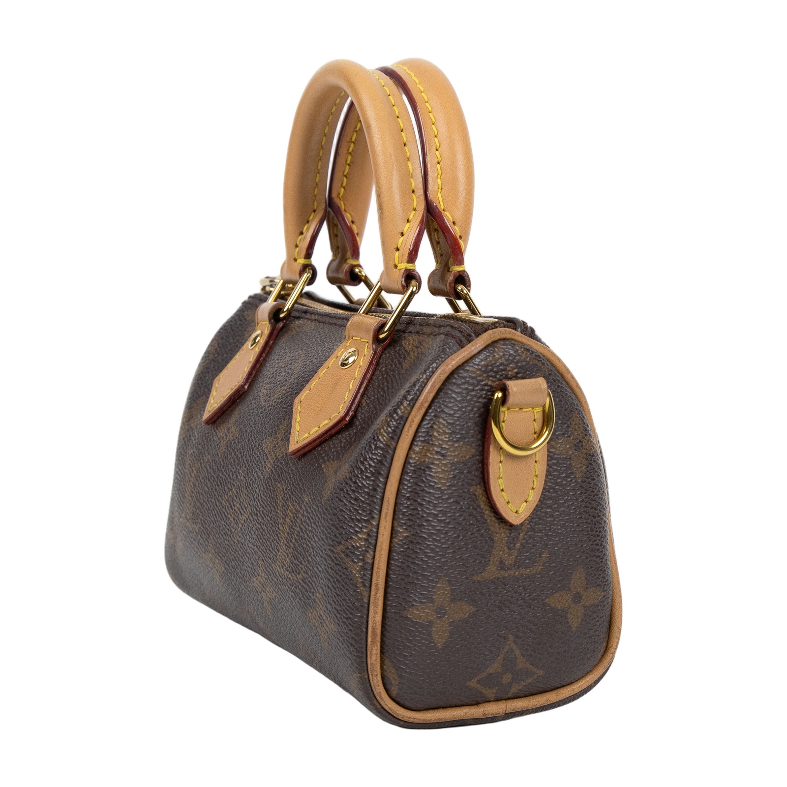 路易威登 LOUIS VUITTON Nano Speedy 原花 手提 肩背包 M81085 原花NANO SPEEDY 防塵袋