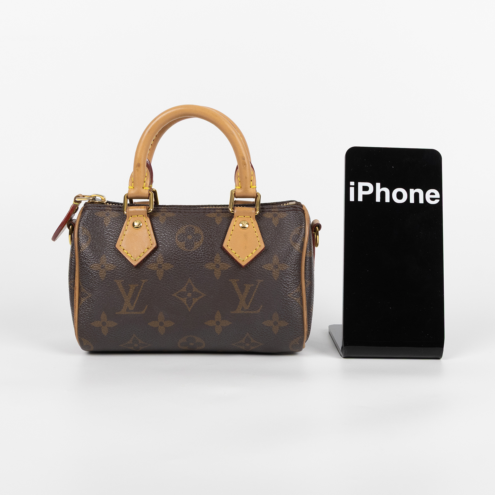路易威登 LOUIS VUITTON Nano Speedy 原花 手提 肩背包 M81085 原花NANO SPEEDY 防塵袋