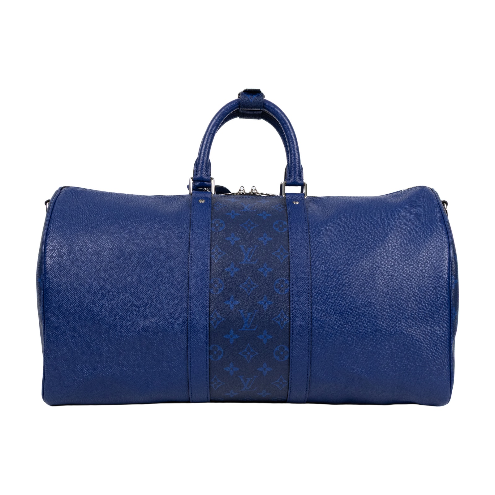 路易威登 LOUIS VUITTON Keepall Bandoulière 50 波士頓包  旅行袋 藍色 M53766 晶片款  原廠盒子/防塵袋/背帶/鎖組/吊牌