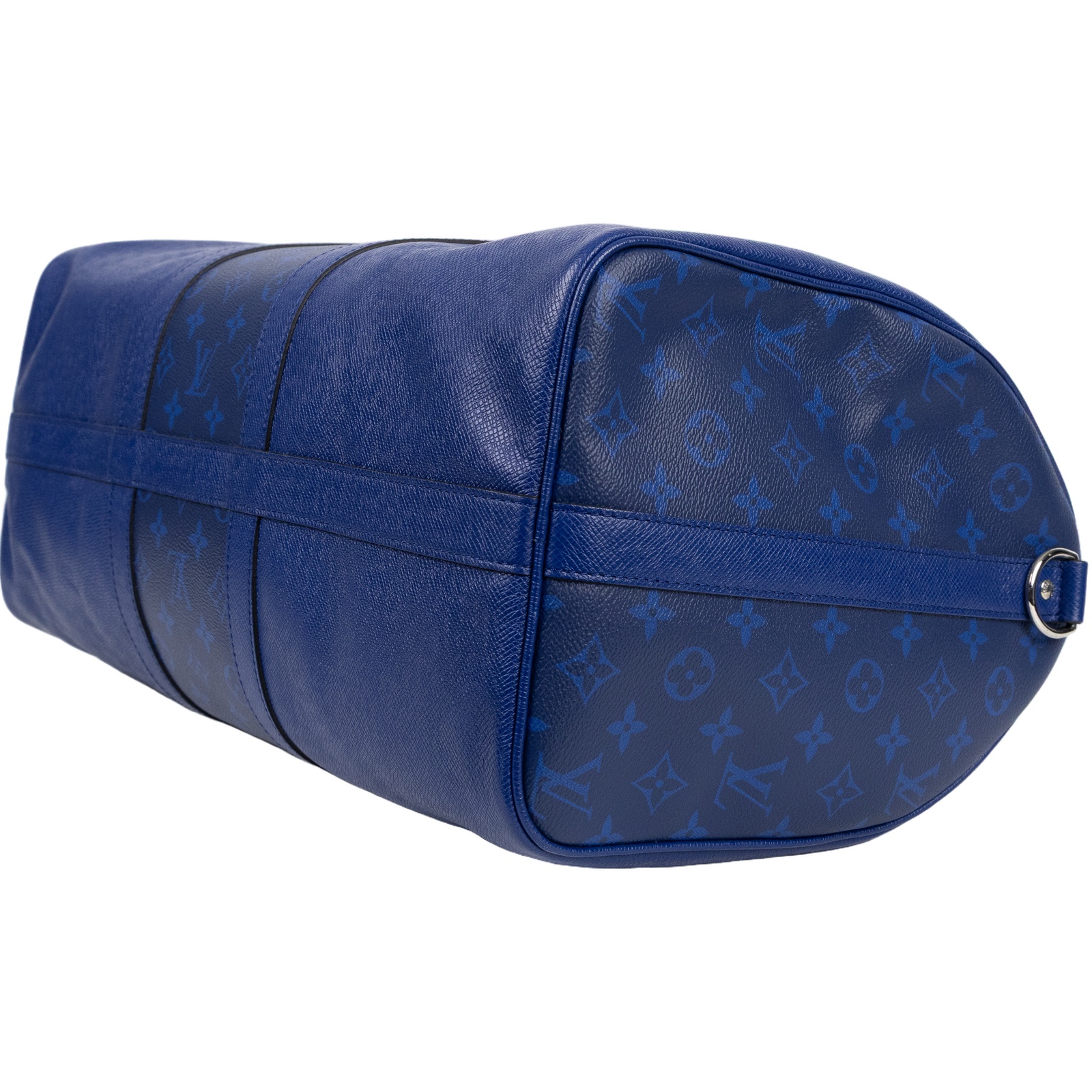 路易威登 LOUIS VUITTON Keepall Bandoulière 50 波士頓包  旅行袋 藍色 M53766 晶片款  原廠盒子/防塵袋/背帶/鎖組/吊牌