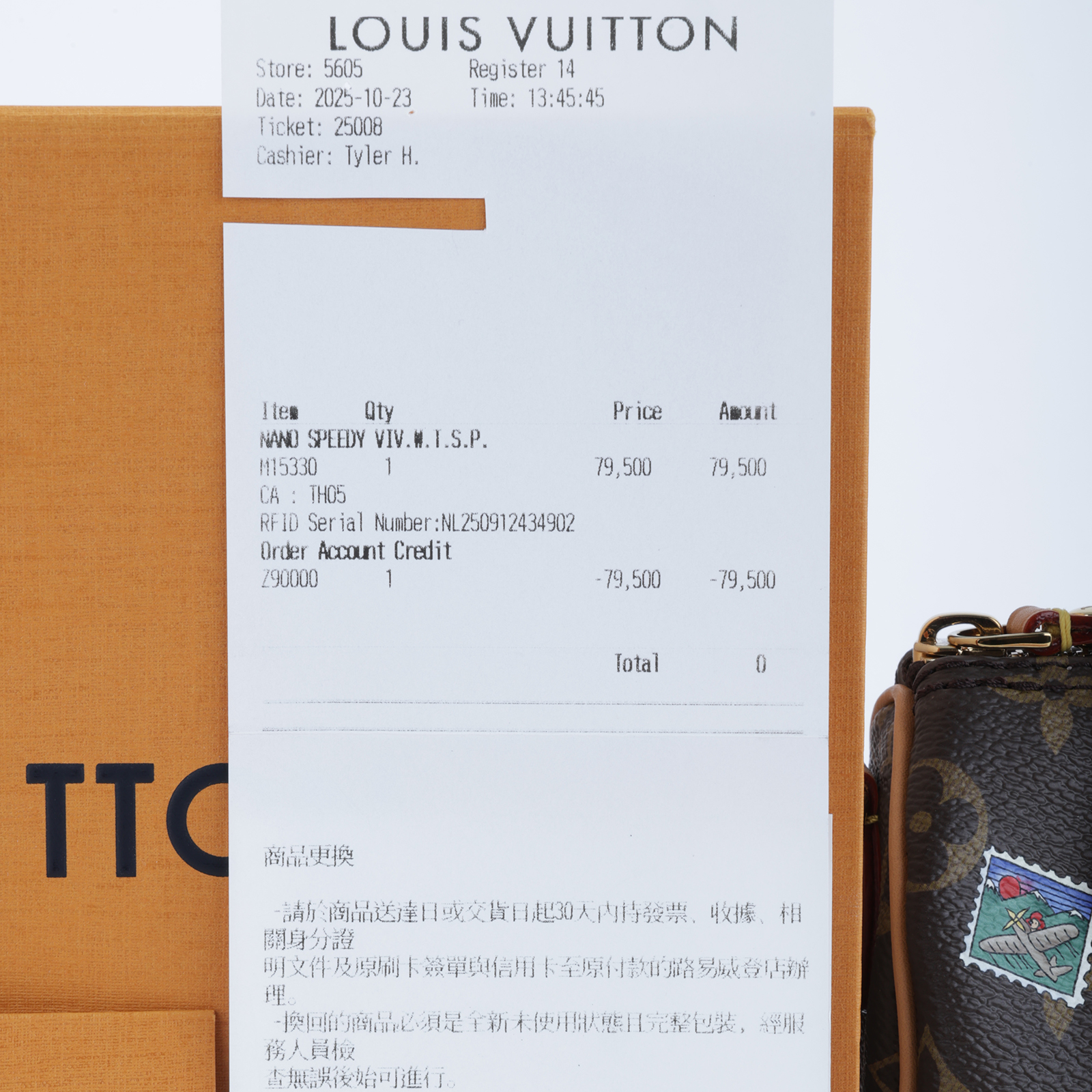 路易威登 LOUIS VUITTON Nano Speedy 手提包 肩背包 斜背包 波士頓包 M15330 晶片款  原廠盒子/防塵袋/背帶/吊飾/購買證明