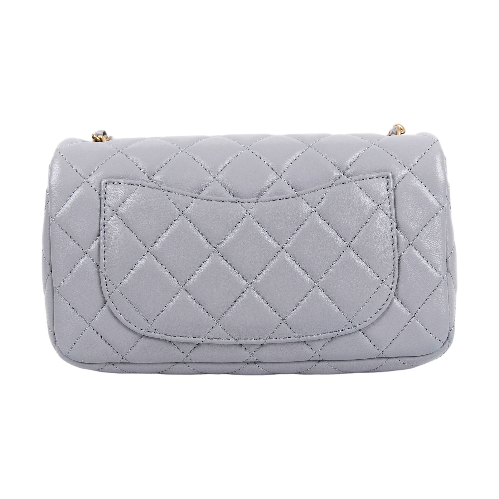 香奈兒 CHANEL 經典迷你口蓋包 AS1787 29開灰金球COCO20 原廠盒子/防塵袋/保證卡