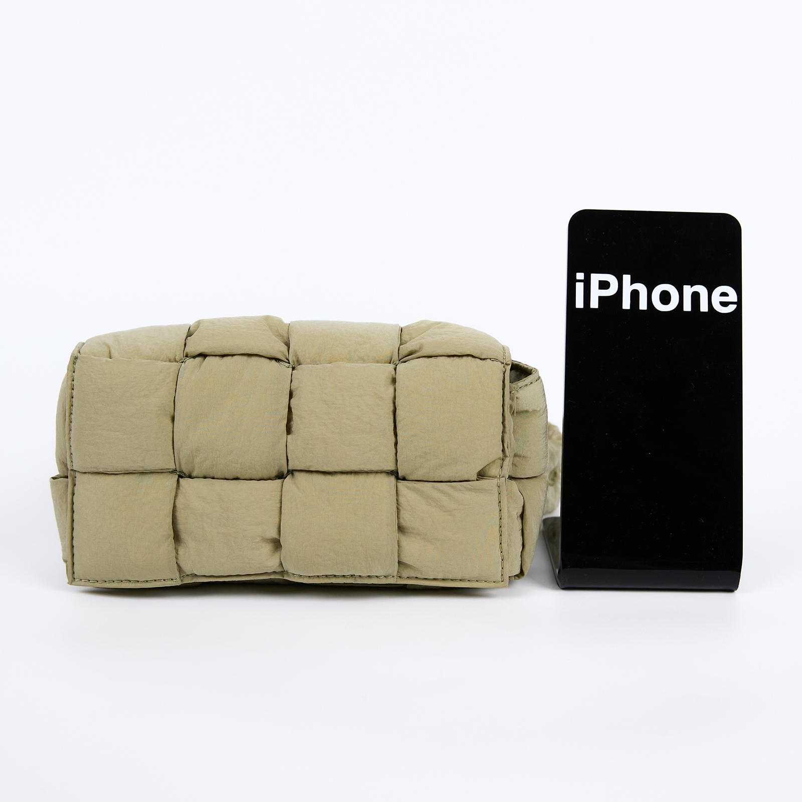 寶緹嘉 BOTTEGA VENETA Padded Cassette 尼龍 編織腰包 679763VBO80 綠尼龍CASSETTE腰包4X2 防塵袋