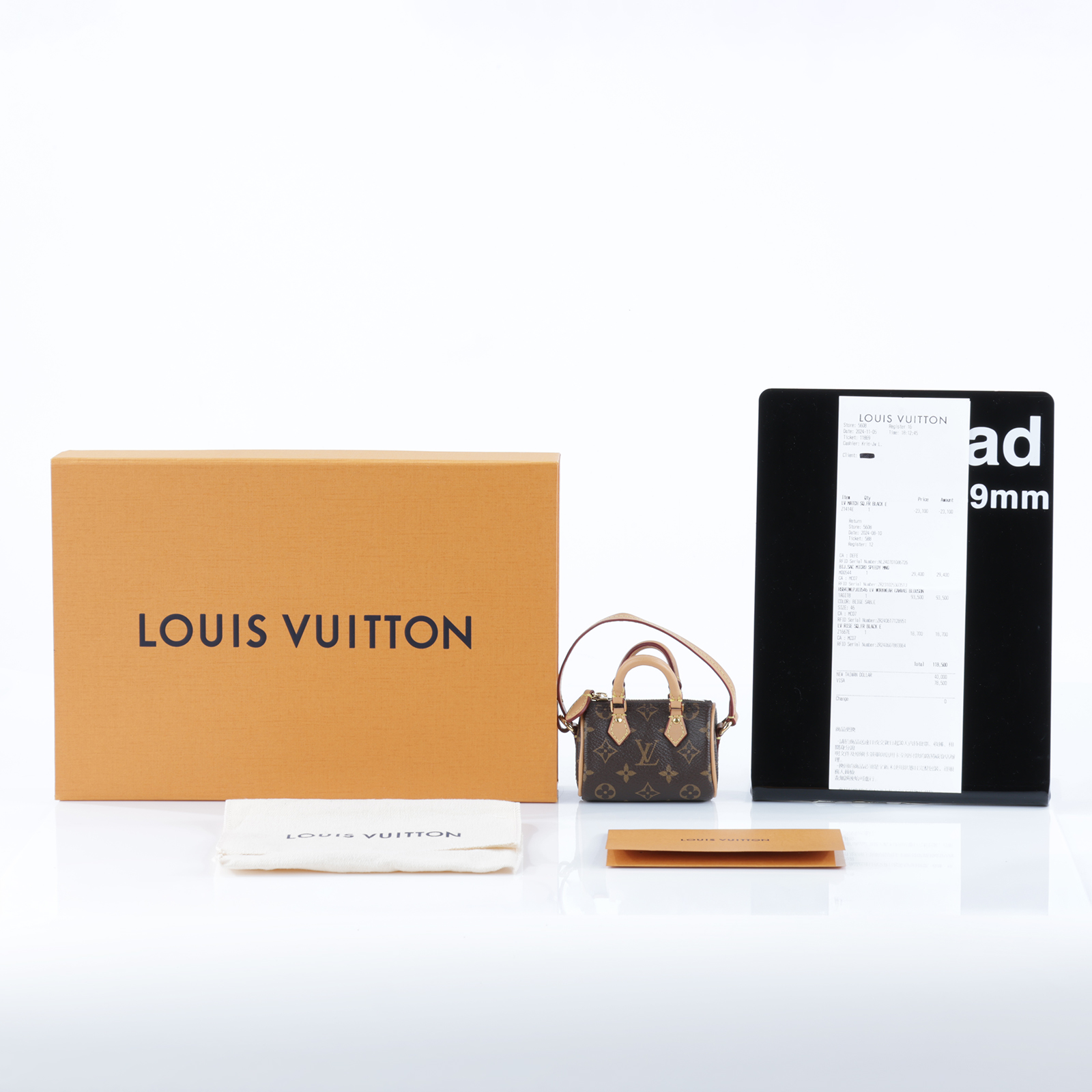 路易威登 LOUIS VUITTON Speedy Monogram 手提包 吊飾 包掛 零錢包 M00544  原廠盒子/防塵袋/購買證明