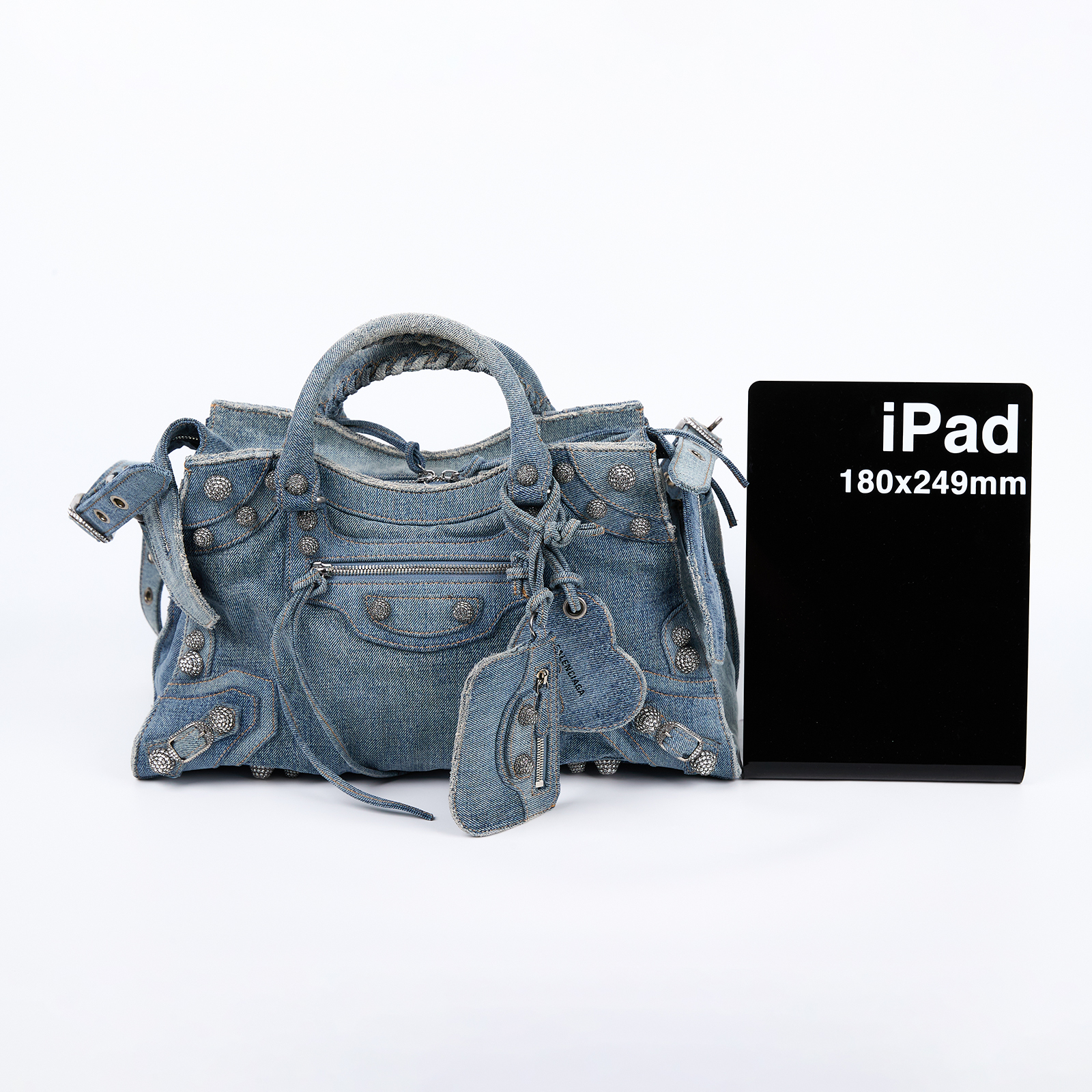 巴黎世家 BALENCIAGA Neo Cagole City 手提包 700451210BI 牛仔鑽扣NEO CAGOLE CITY 防塵袋