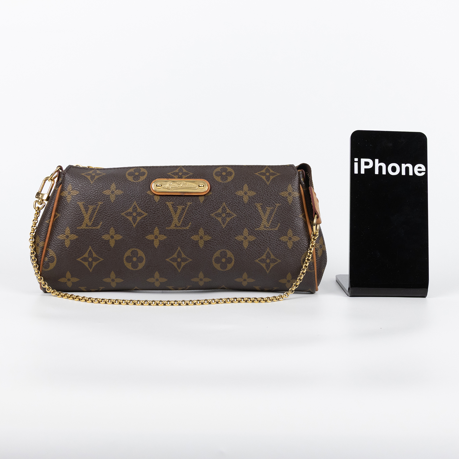 路易威登 LOUIS VUITTON Eva 經典帆布 鍊帶 小肩包 M95567 原花EVA 原廠盒子/背帶
