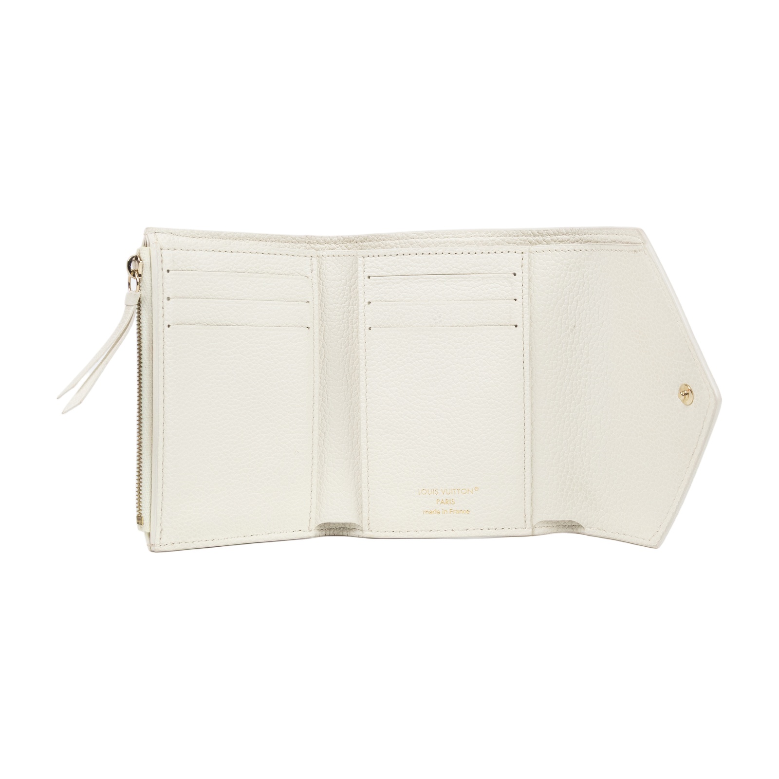 路易威登 LOUIS VUITTON Victorine 錢包 短夾 M28249 晶片款 白綠原花Victorine 原廠盒子/防塵袋