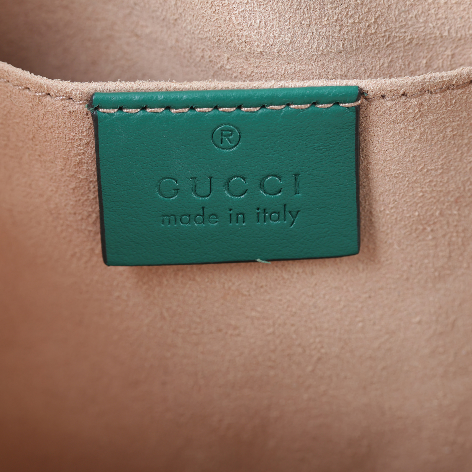 古馳 GUCCI GG Marmont 小型 絎縫 肩揹袋 447632 DTD1T 綠MARMONT相機包 防塵袋