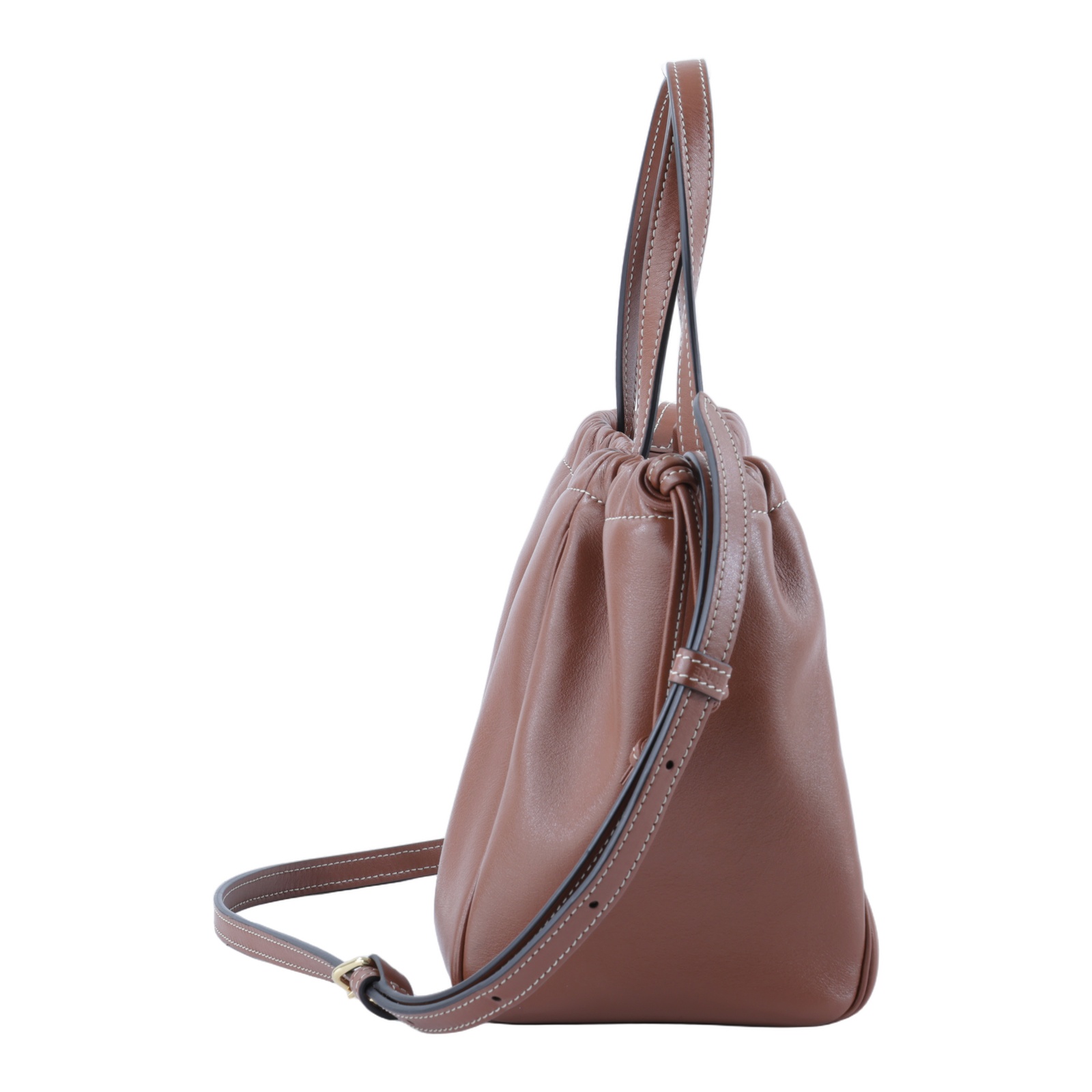 思琳 CELINE Cuir Triomphe 平滑牛皮革 小型 Cabas 索繩 肩背 手提包 111013DU3  防塵袋/背帶