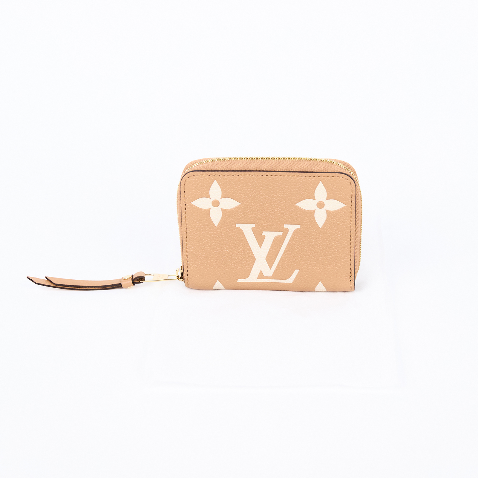 路易威登 LOUIS VUITTON Arizona 錢包 短夾 M12760 晶片款 奶茶大原花短夾 無附屬品