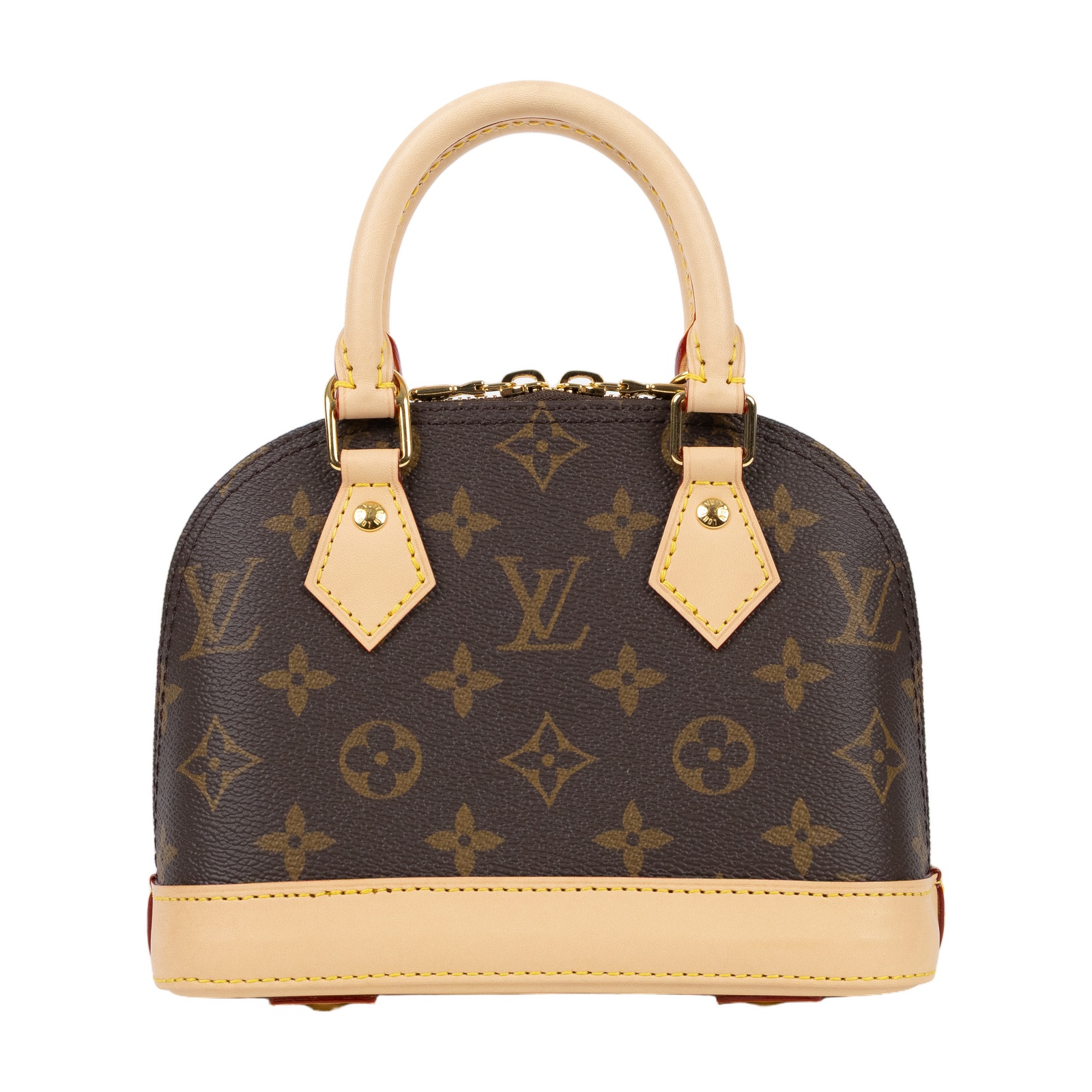 路易威登 LOUIS VUITTON Alma Mini 手提包 M14933 晶片款 原花ALMA MINI 原廠盒子/防塵袋/背帶/零錢包