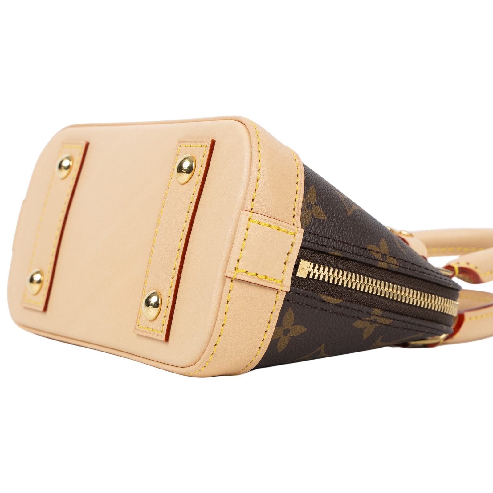 路易威登 LOUIS VUITTON Alma Mini 手提包 M14933 晶片款 原花ALMA MINI 原廠盒子/防塵袋/背帶/零錢包