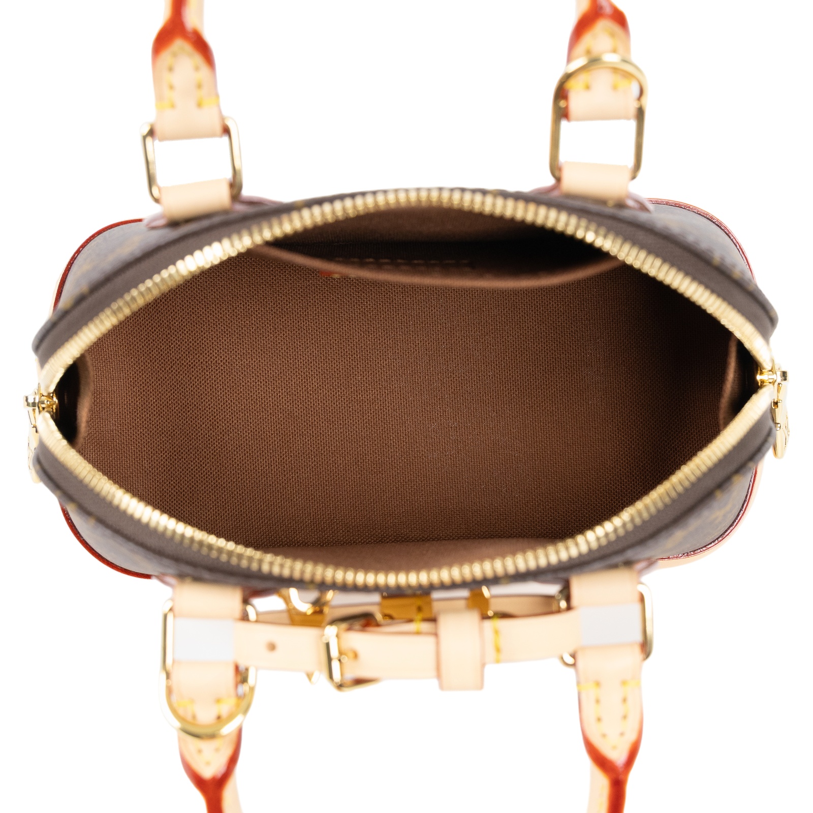 路易威登 LOUIS VUITTON Alma Mini 手提包 M14933 晶片款 原花ALMA MINI 原廠盒子/防塵袋/背帶/零錢包
