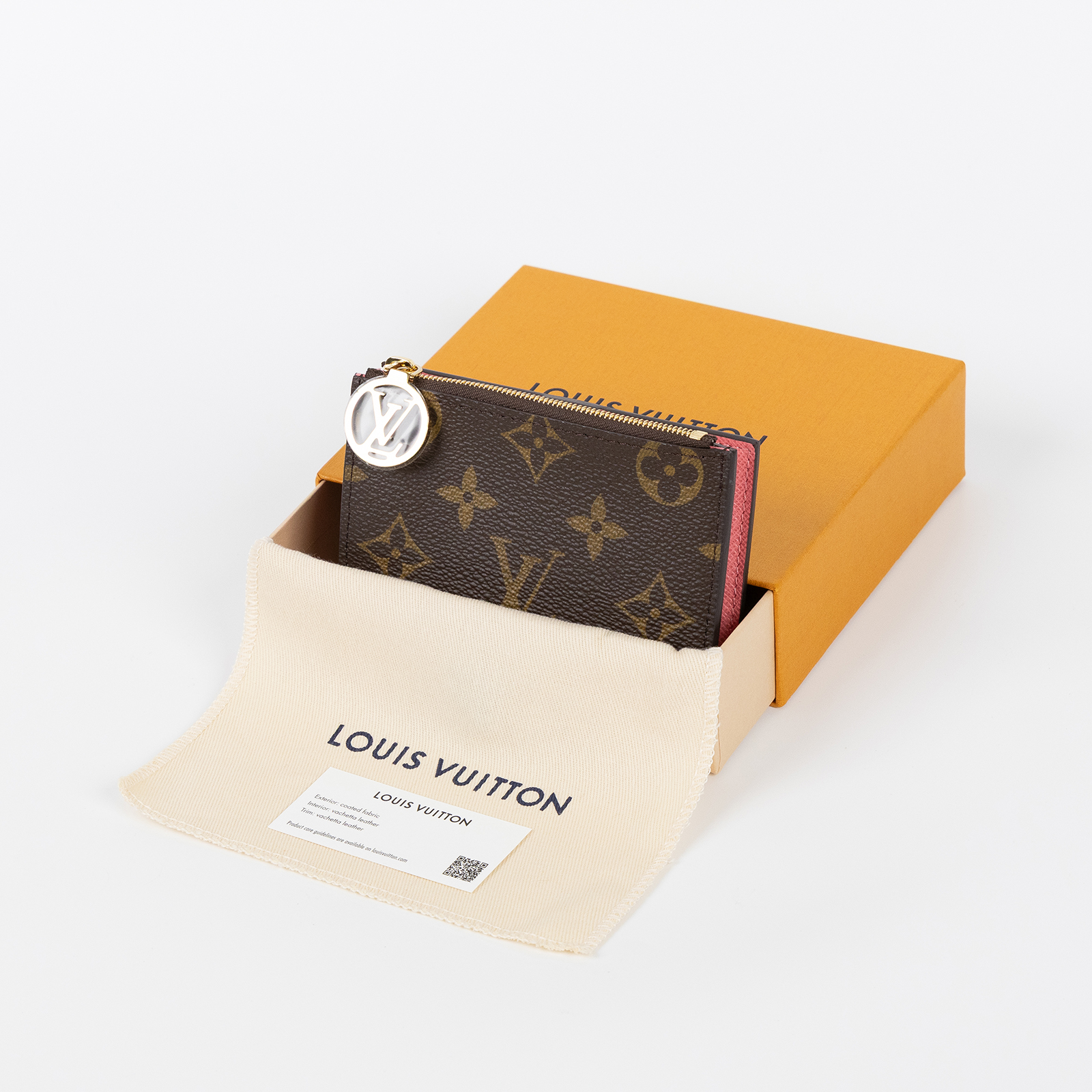 路易威登 LOUIS VUITTON Lisa 錢包 短夾 M25692 晶片款 原花粉Lisa 錢包 原廠盒子/防塵袋