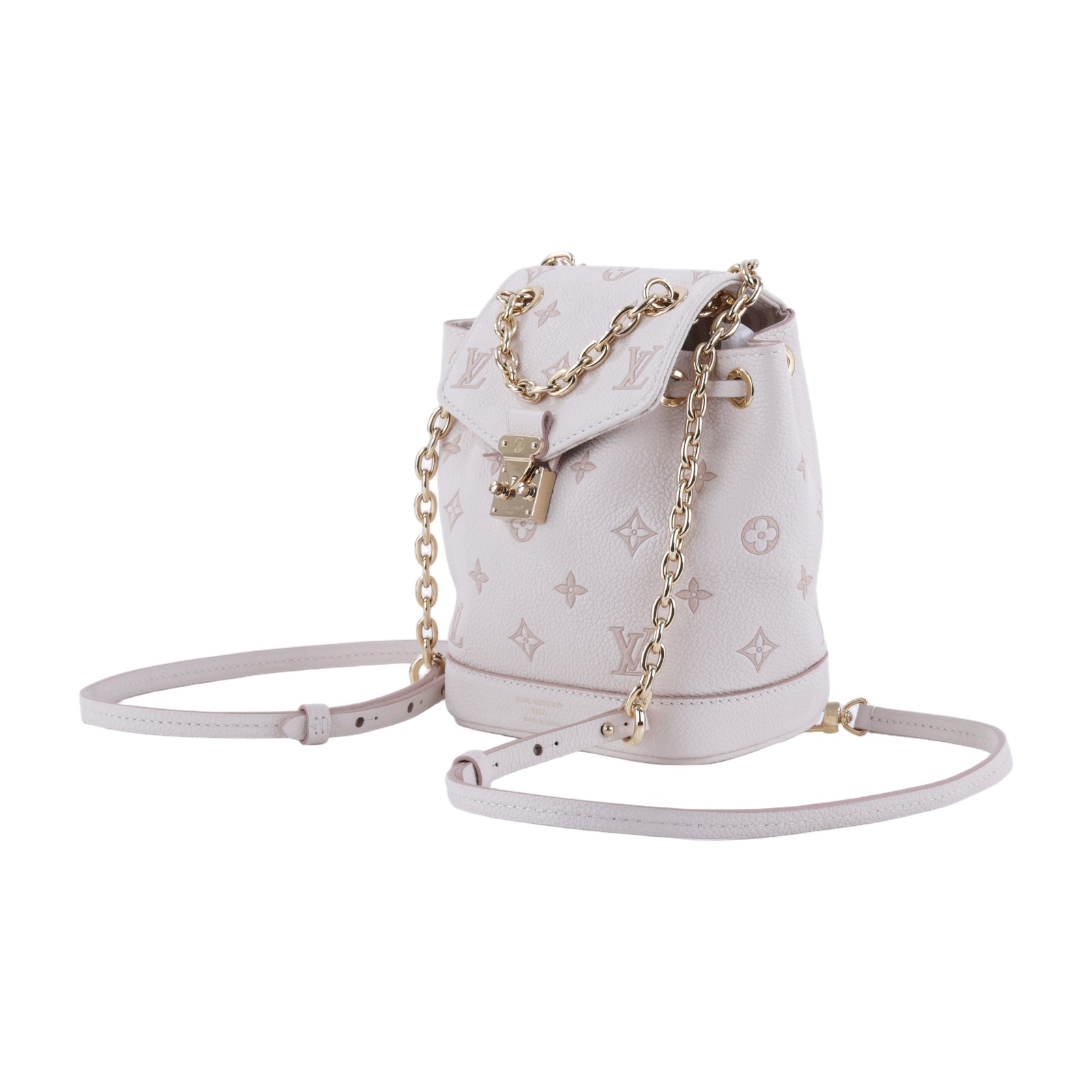 路易威登 LOUIS VUITTON Nano Noé 老花 水桶包 後背包 雙肩包 M13656 晶片款 粉Nano Noé Backpack後背包 無附屬品