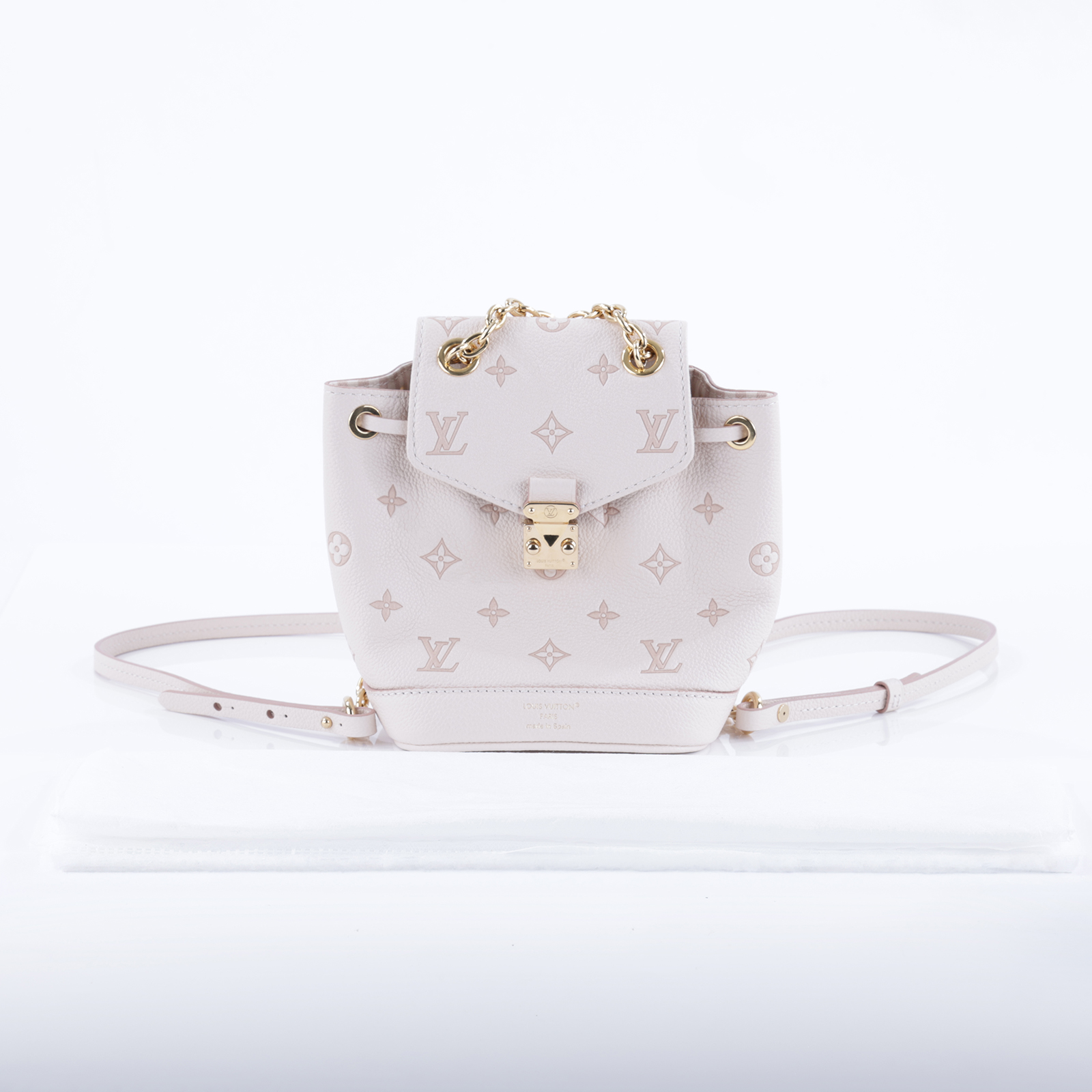 路易威登 LOUIS VUITTON Nano Noé 老花 水桶包 後背包 雙肩包 M13656 晶片款 粉Nano Noé Backpack後背包 無附屬品
