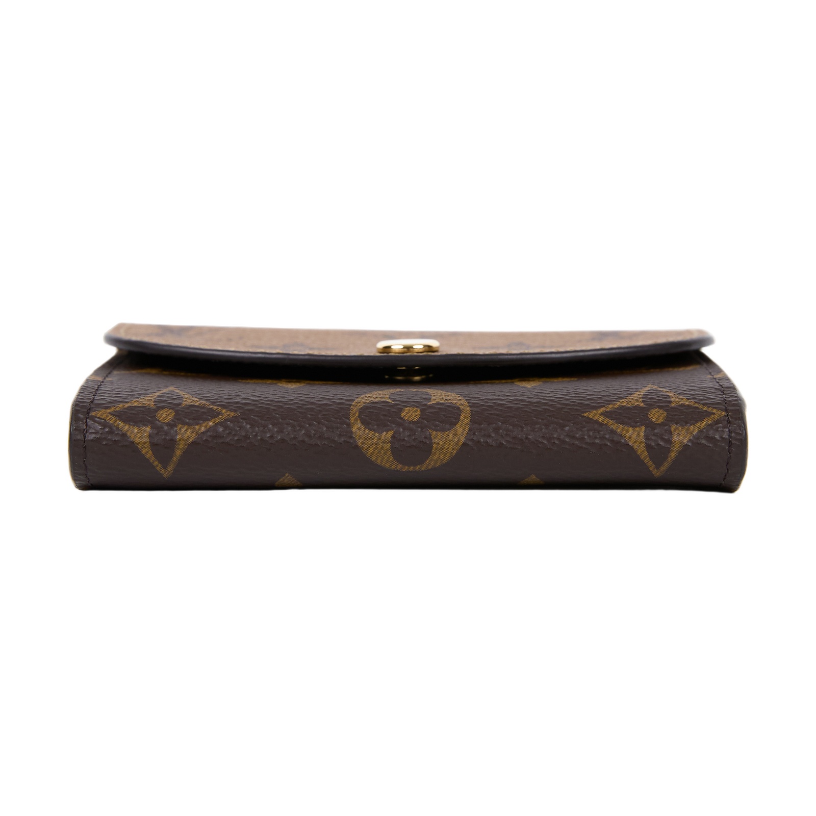 路易威登 LOUIS VUITTON Rosalie 零錢包 M82333 晶片款 原花雙色短夾 無附屬品