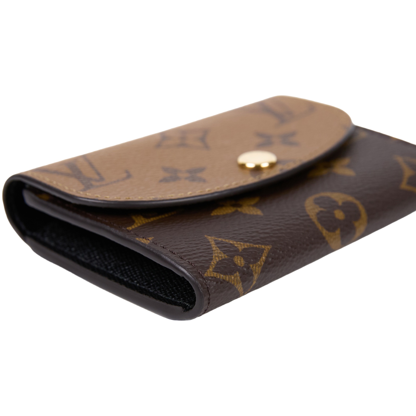 路易威登 LOUIS VUITTON Rosalie 零錢包 M82333 晶片款 原花雙色短夾 無附屬品