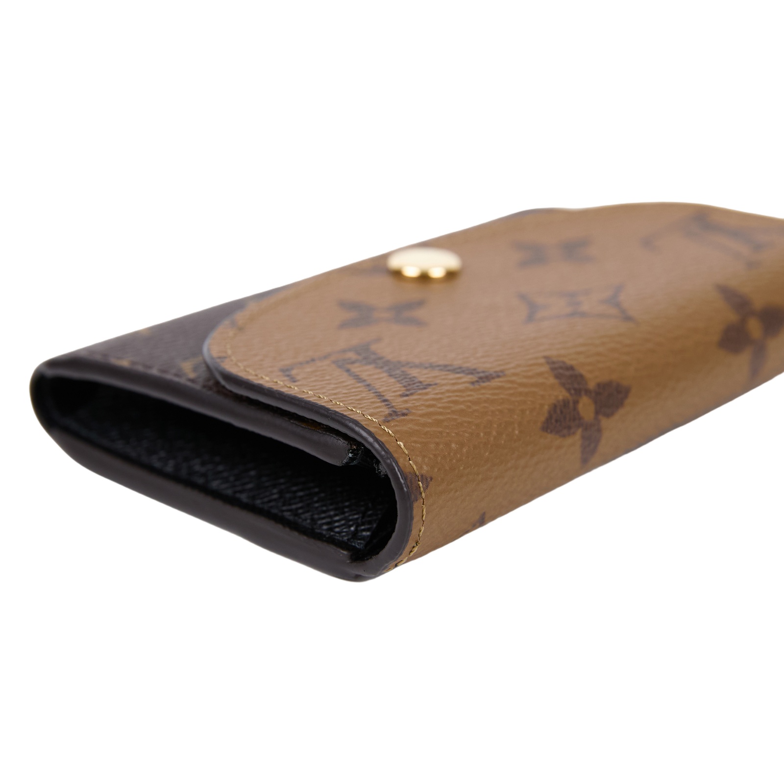 路易威登 LOUIS VUITTON Rosalie 零錢包 M82333 晶片款 原花雙色短夾 無附屬品