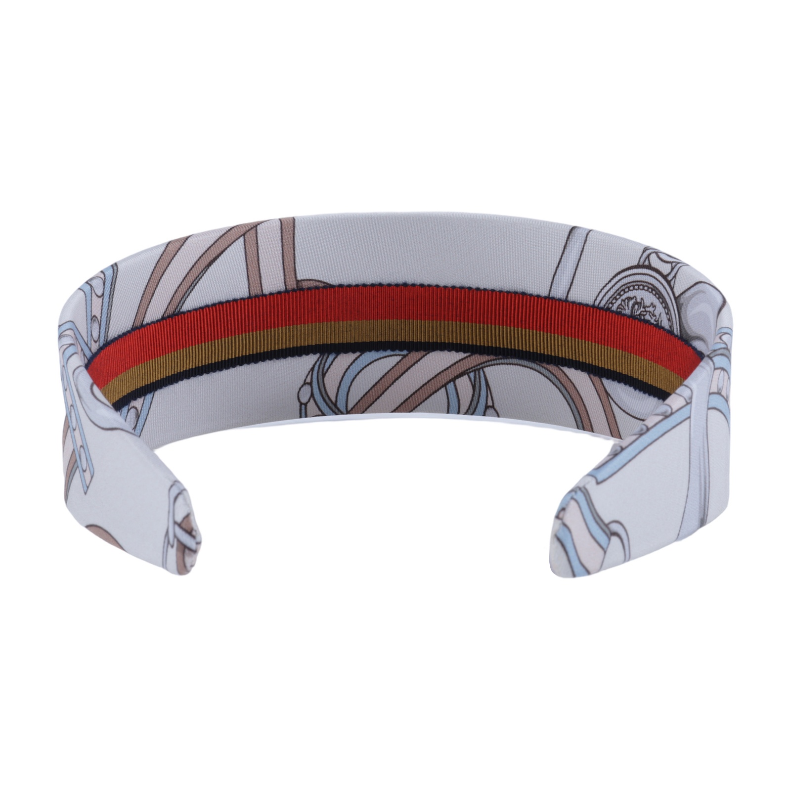 愛馬仕 Hermes Ginie Grand Tralala 頭帶 H261008GvB1TU  白絲巾髮箍 無附屬品