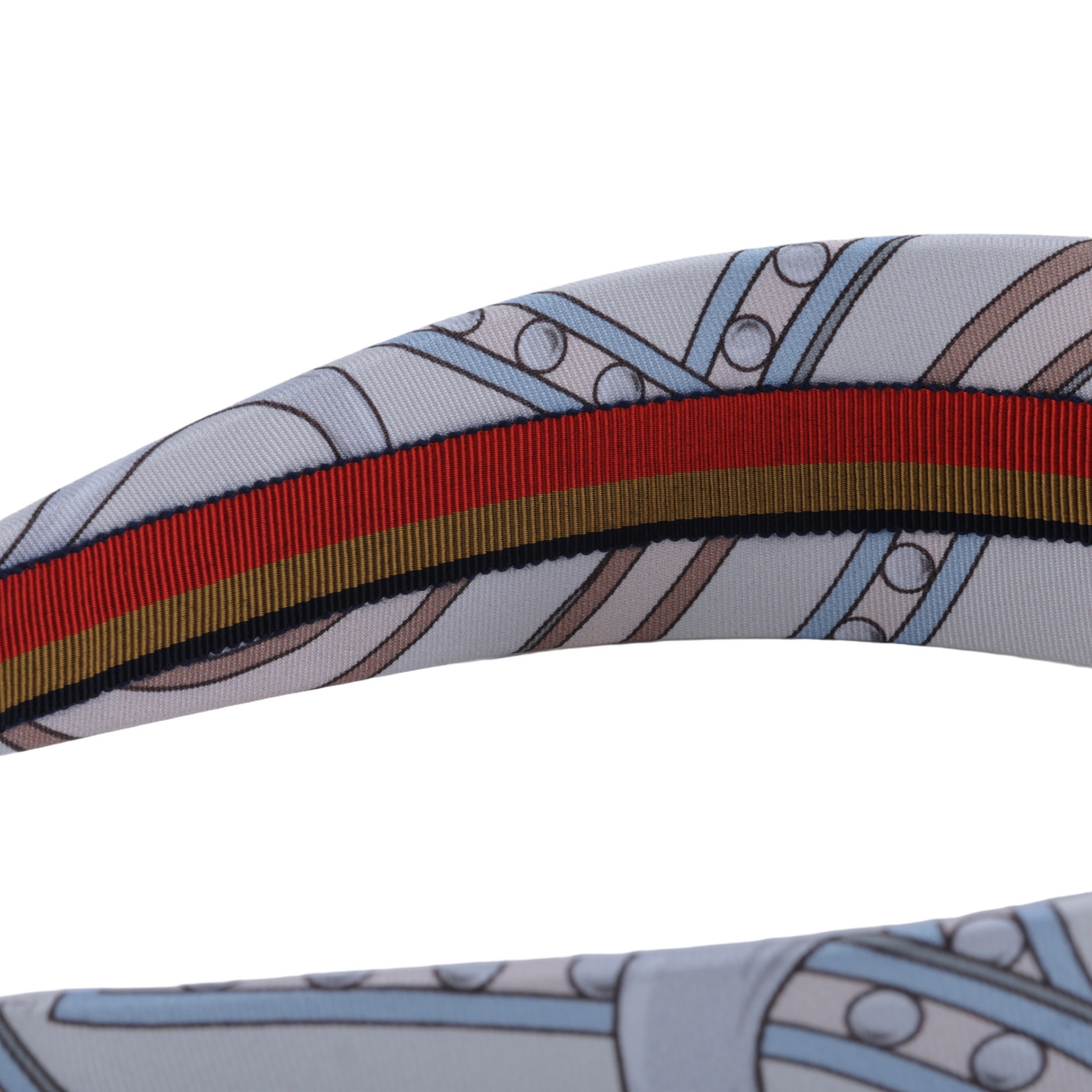 愛馬仕 Hermes Ginie Grand Tralala 頭帶 H261008GvB1TU  白絲巾髮箍 無附屬品