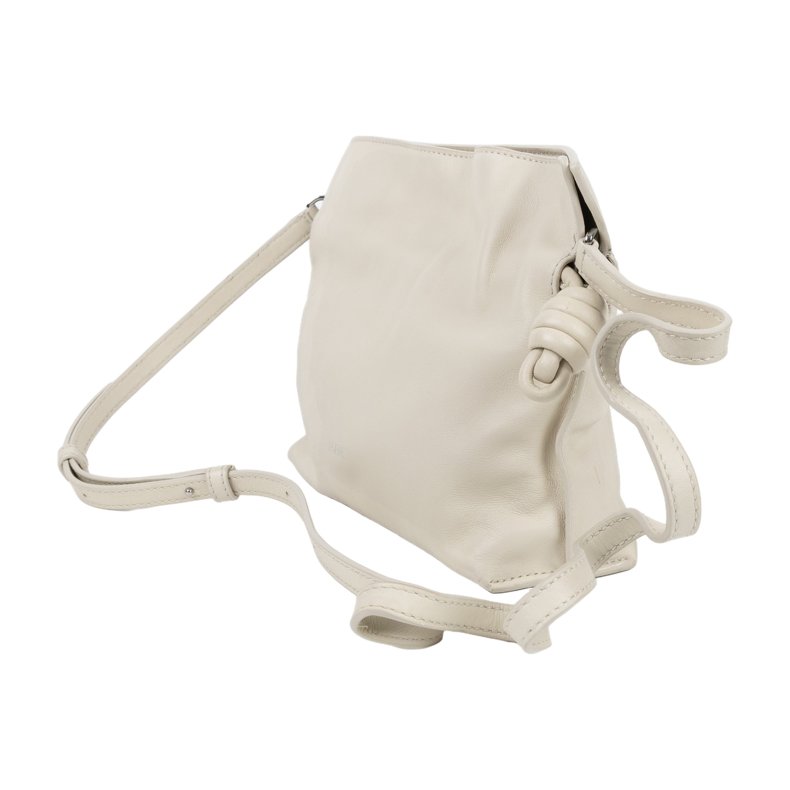 羅意威 LOEWE Mini Flamenco clutch 小牛皮 迷你 肩背包 A411FC2XA6 白FLAMENCO MINI 防塵袋