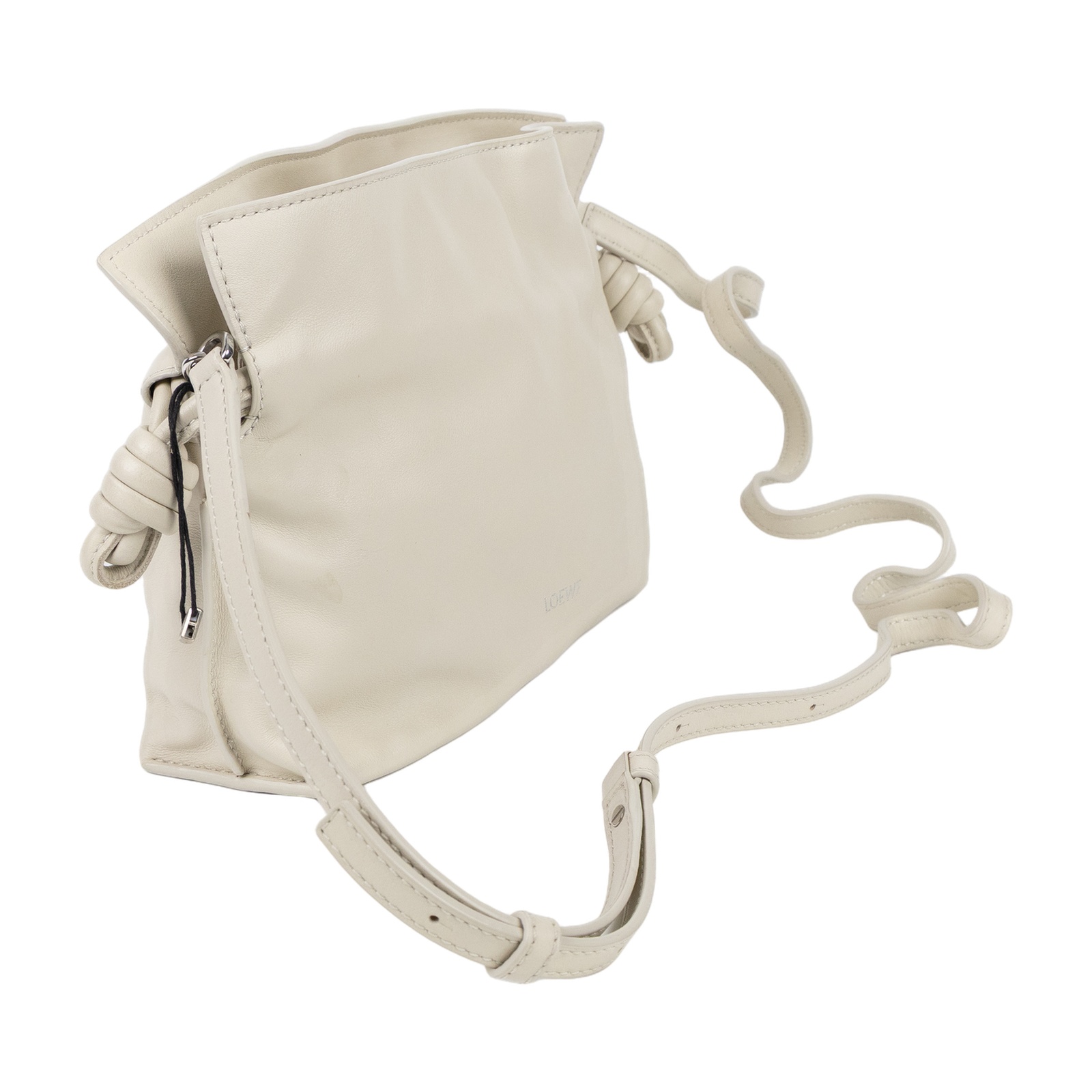 羅意威 LOEWE Mini Flamenco clutch 小牛皮 迷你 肩背包 A411FC2XA6 白FLAMENCO MINI 防塵袋