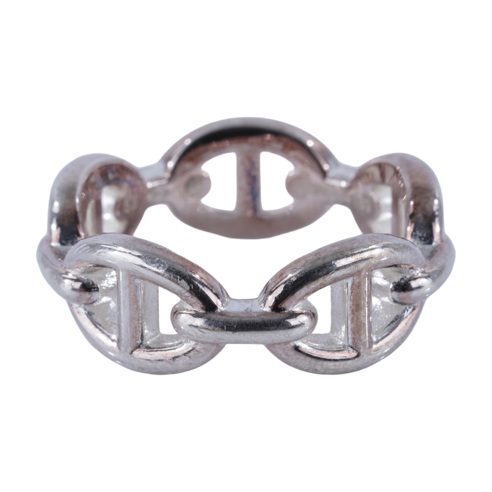 愛馬仕 Hermes Chaine dancre Enchainee 豬鼻子 戒指 H109507Bv00053 22W274189  原廠盒子