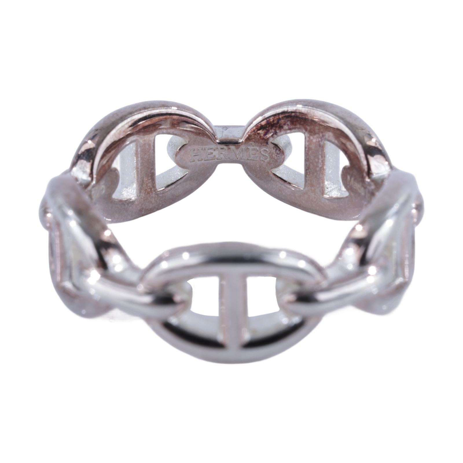 愛馬仕 Hermes Chaine dancre Enchainee 豬鼻子 戒指 H109507Bv00053 22W274189  原廠盒子