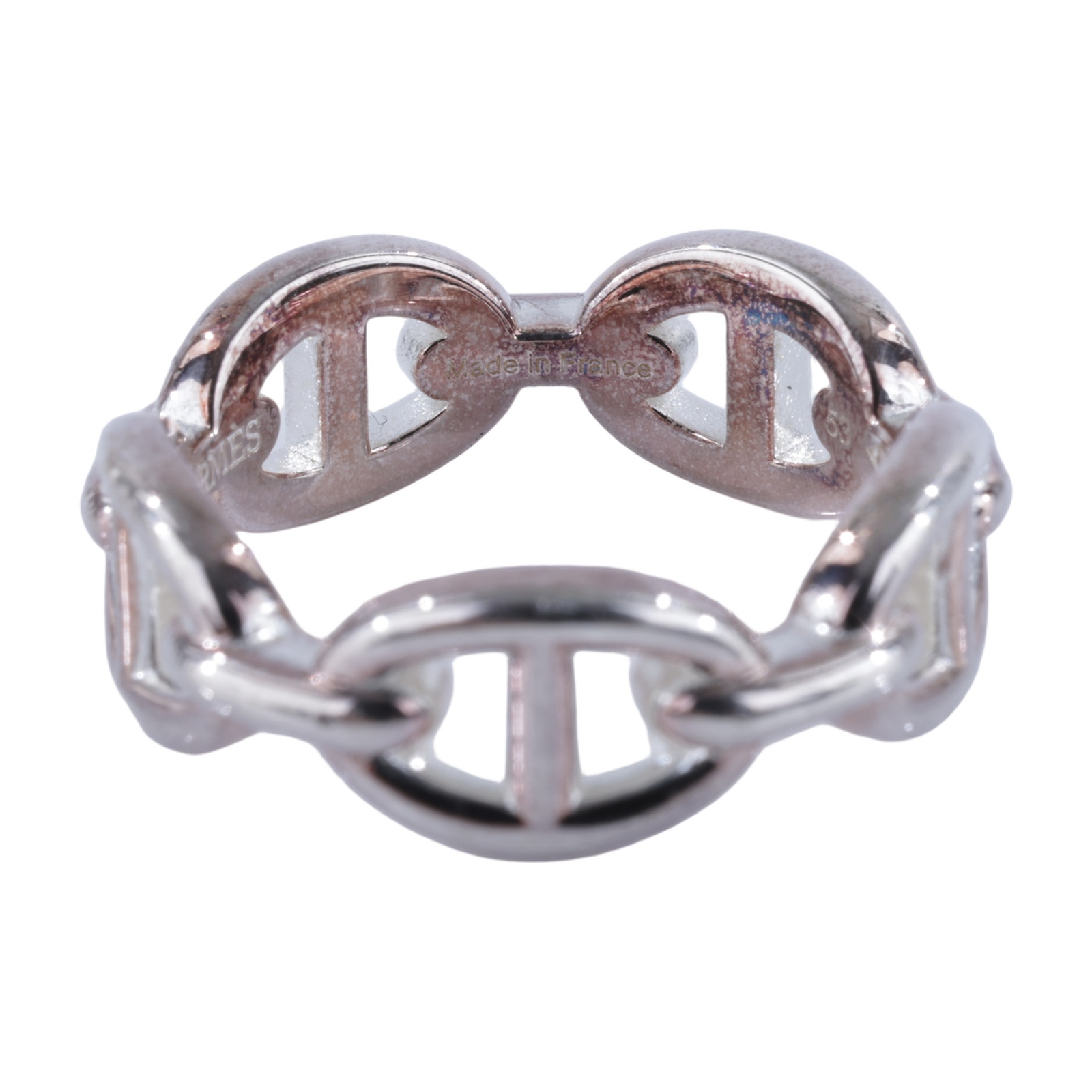 愛馬仕 Hermes Chaine dancre Enchainee 豬鼻子 戒指 H109507Bv00053 22W274189  原廠盒子