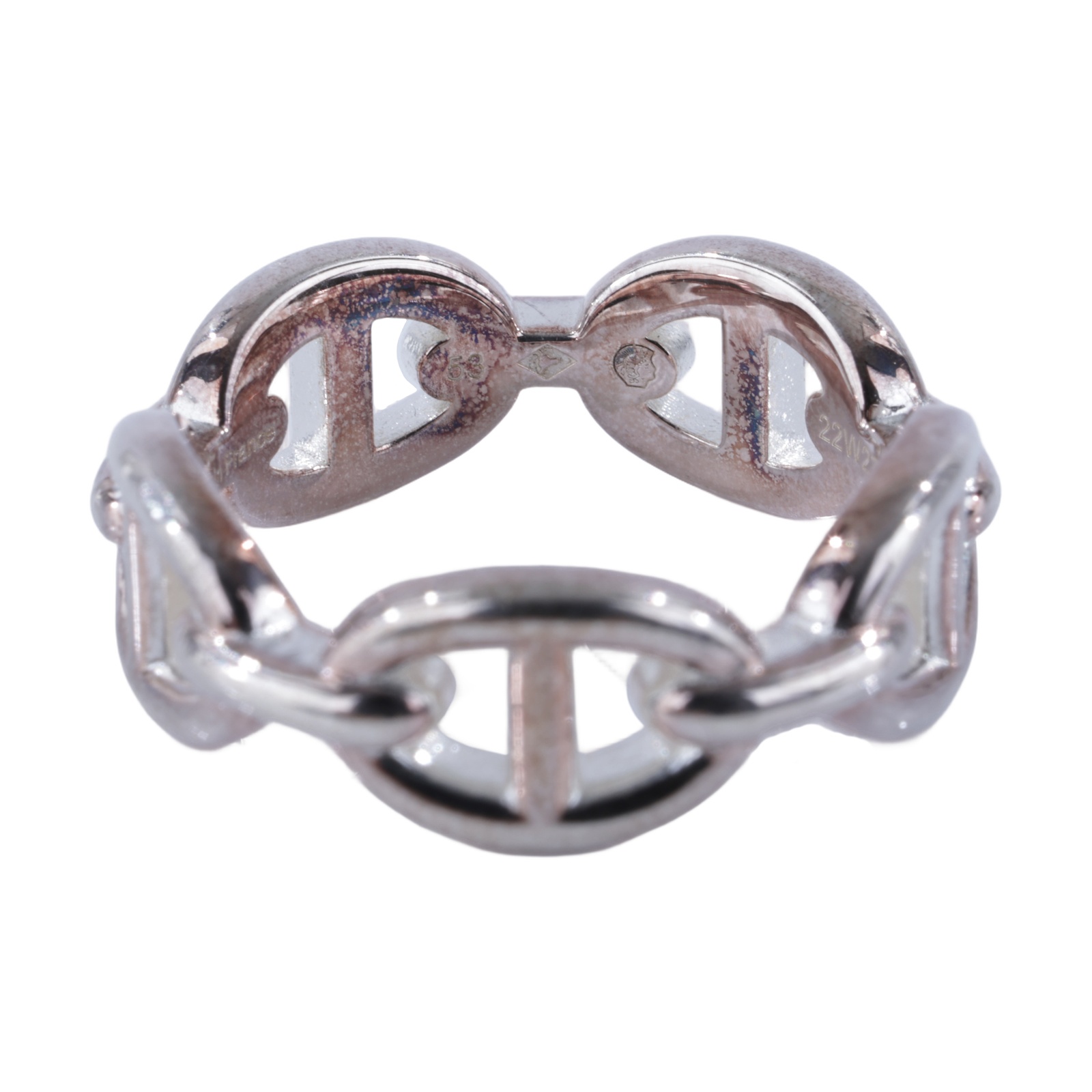 愛馬仕 Hermes Chaine dancre Enchainee 豬鼻子 戒指 H109507Bv00053 22W274189  原廠盒子