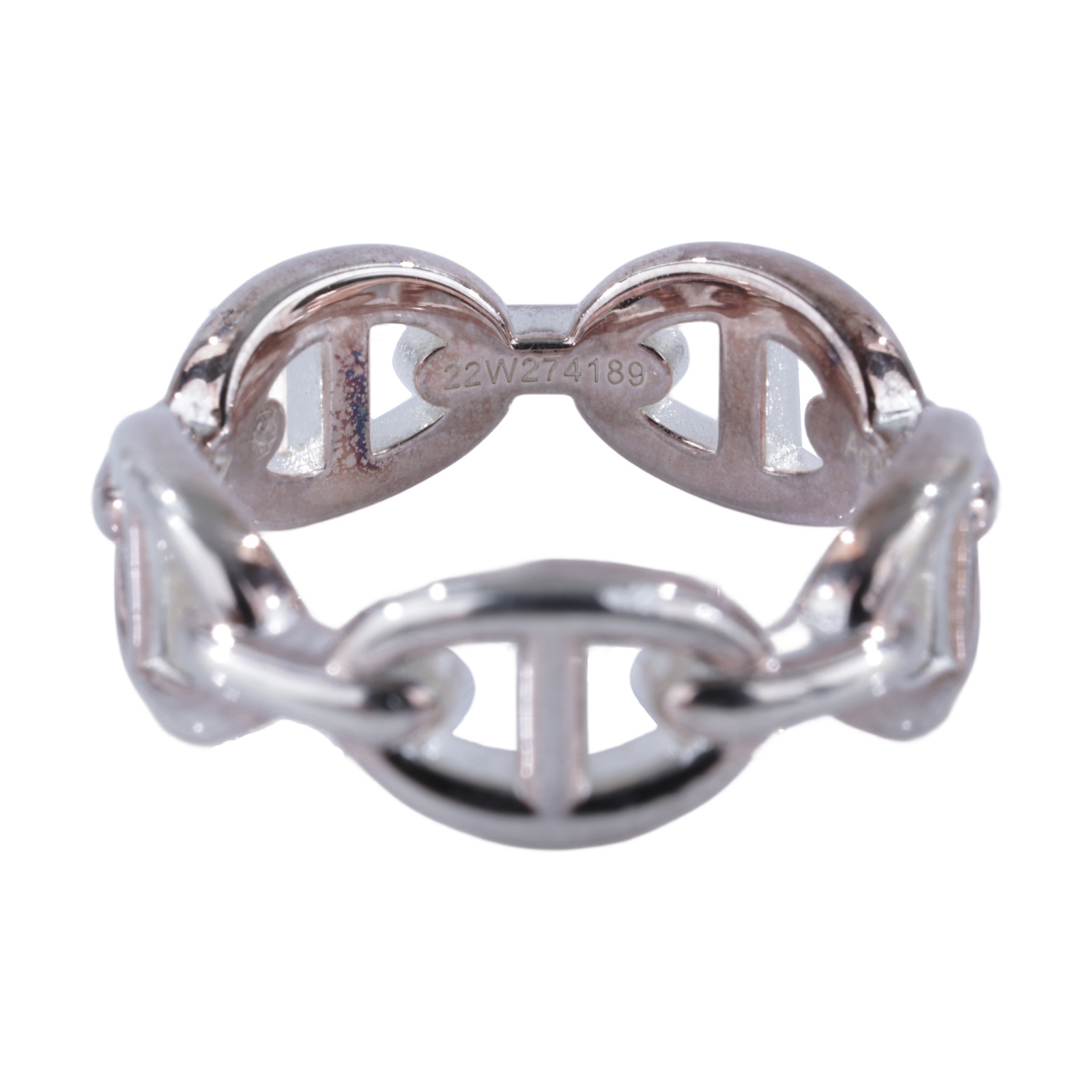 愛馬仕 Hermes Chaine dancre Enchainee 豬鼻子 戒指 H109507Bv00053 22W274189  原廠盒子