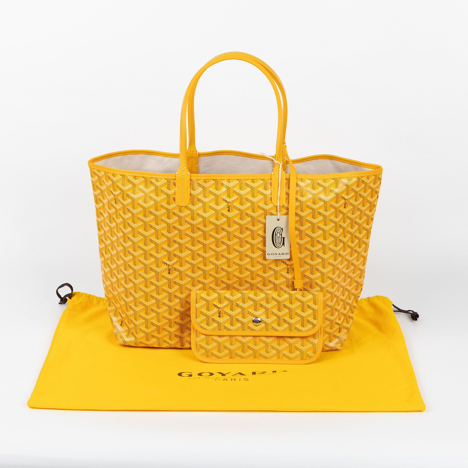 高雅德 GOYARD Saint Louis PM Bag 托特包 STLOUIPMLTY 黃SAINT LOUIS PM 防塵袋/內袋