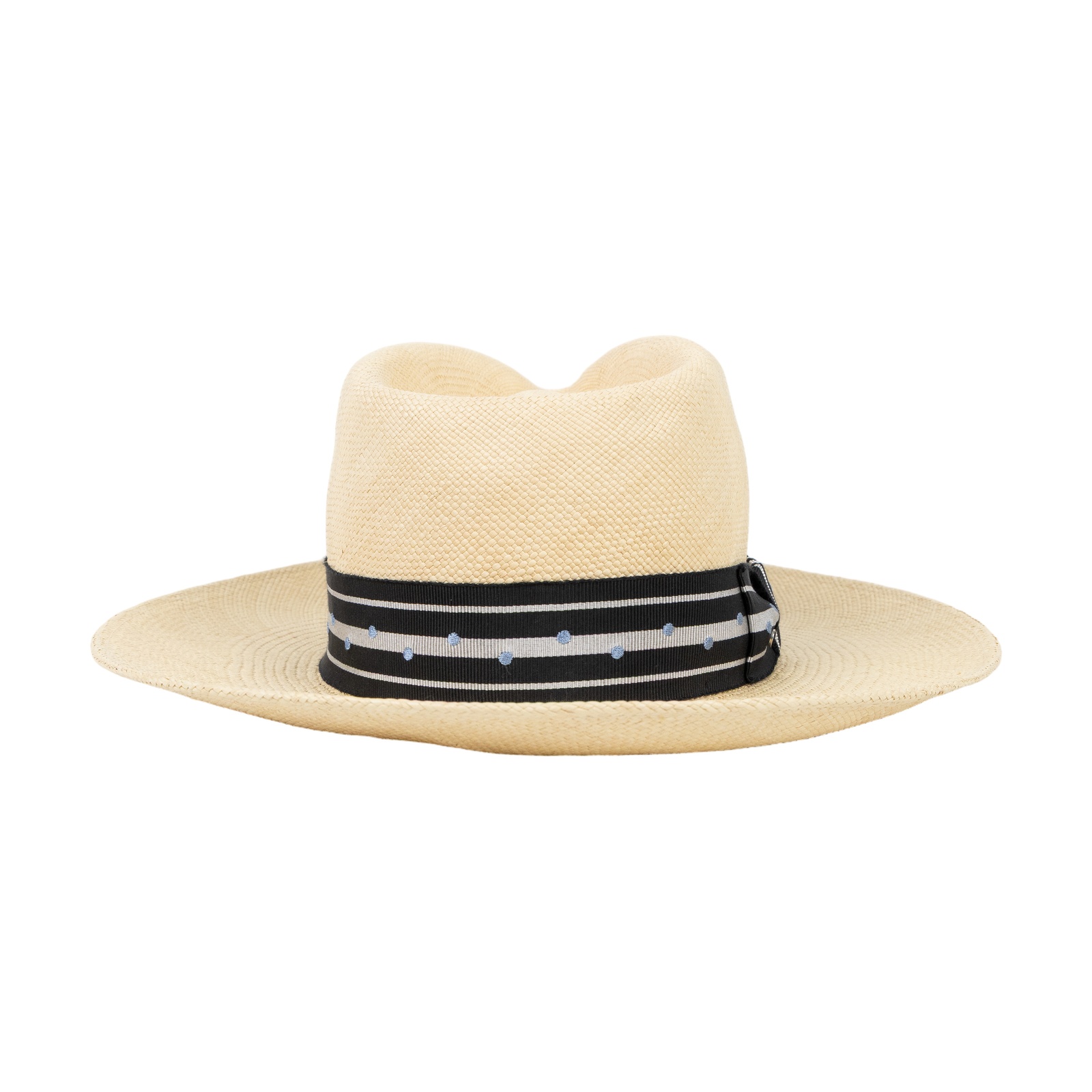 愛馬仕 Hermes Fedora 費多拉草帽   黑絲巾竹編帽 無附屬品