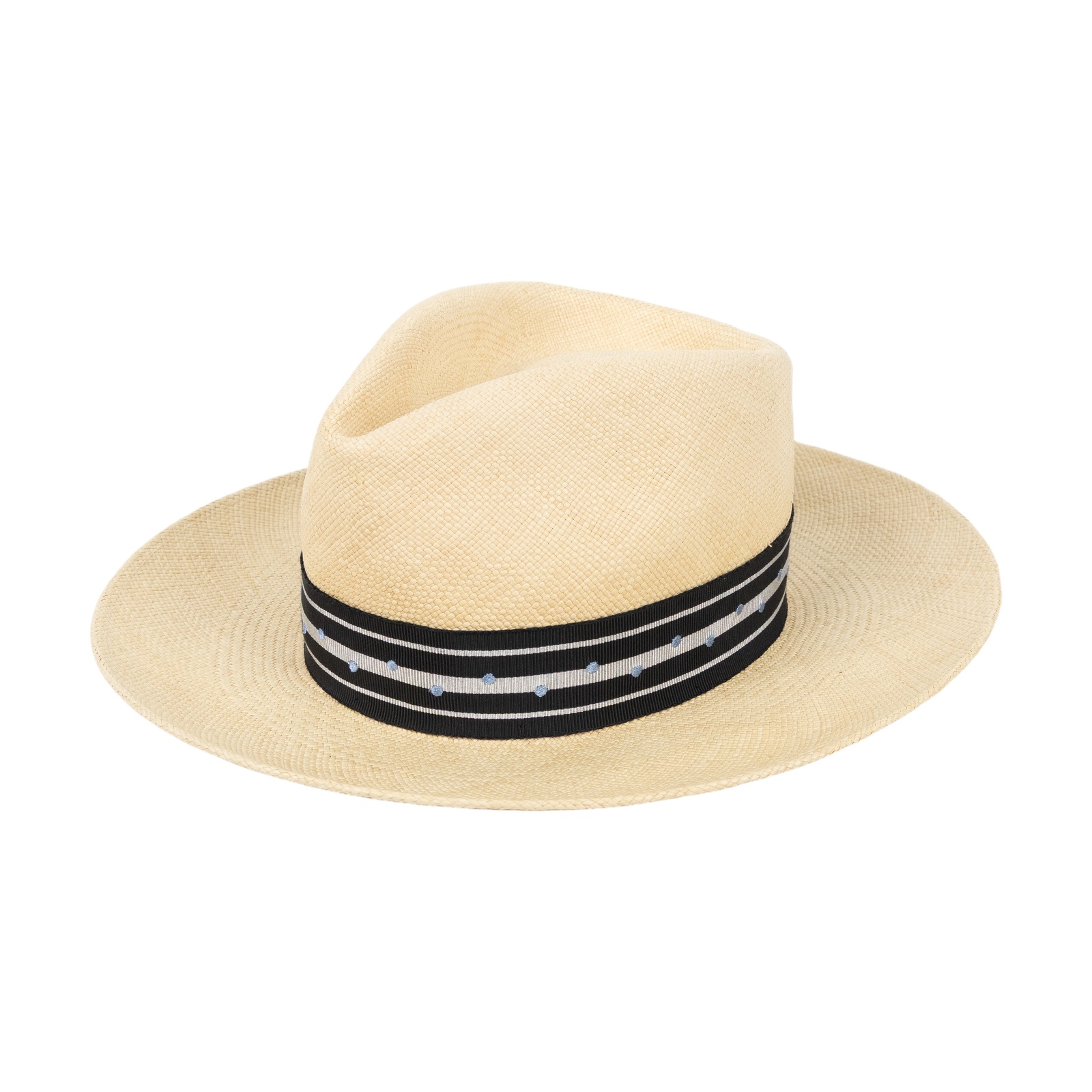 愛馬仕 Hermes Fedora 費多拉草帽   黑絲巾竹編帽 無附屬品