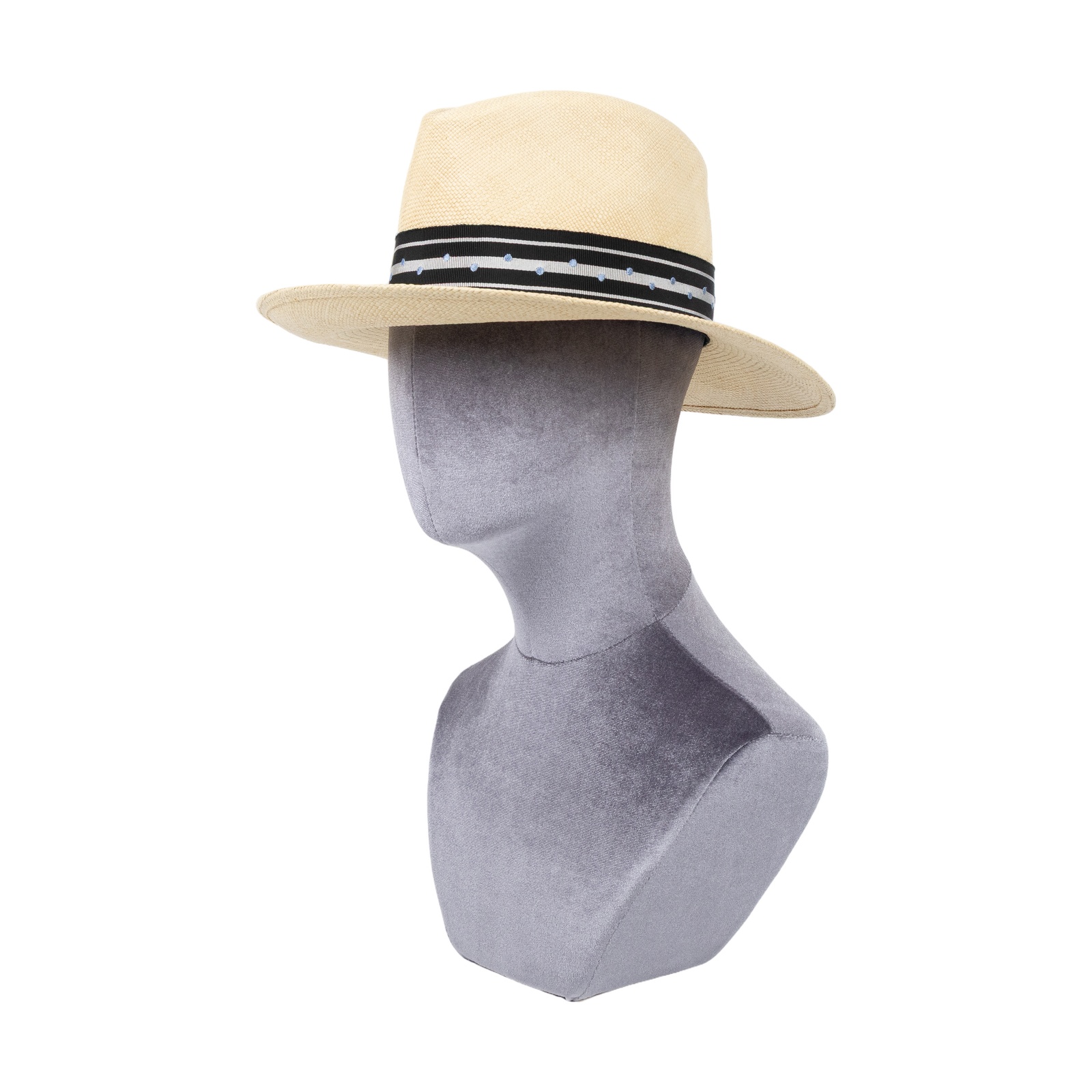 愛馬仕 Hermes Fedora 費多拉草帽   黑絲巾竹編帽 無附屬品