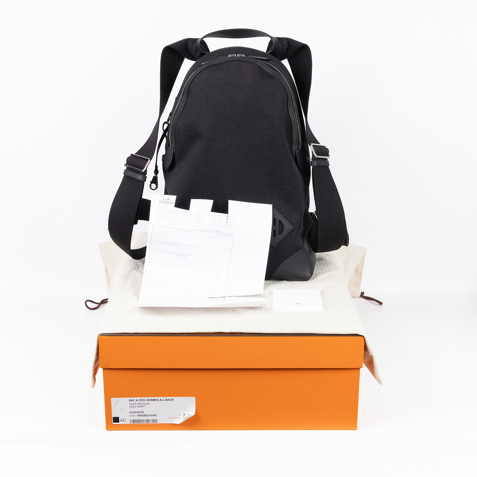 愛馬仕 Hermes Allback 後背包 黑色 H083582CKAC /BTS004AU B刻 黑HERMES ALLBACK 原廠盒子/防塵袋/購買證明