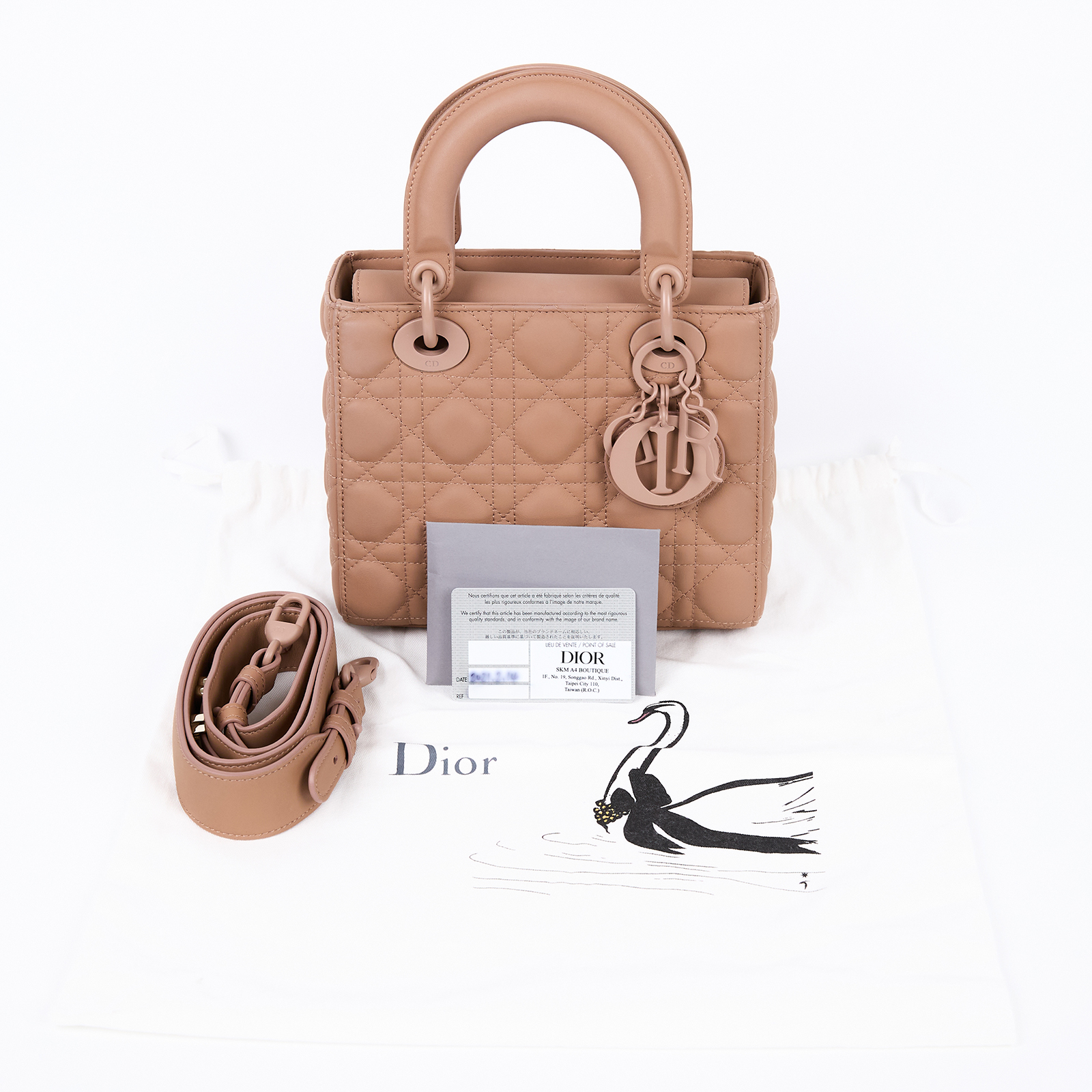 迪奧 CHRISTIAN DIOR Lady Dior My ABCDior 小型 肩背 手提包 M0538ILOI  防塵袋/背帶/保證卡