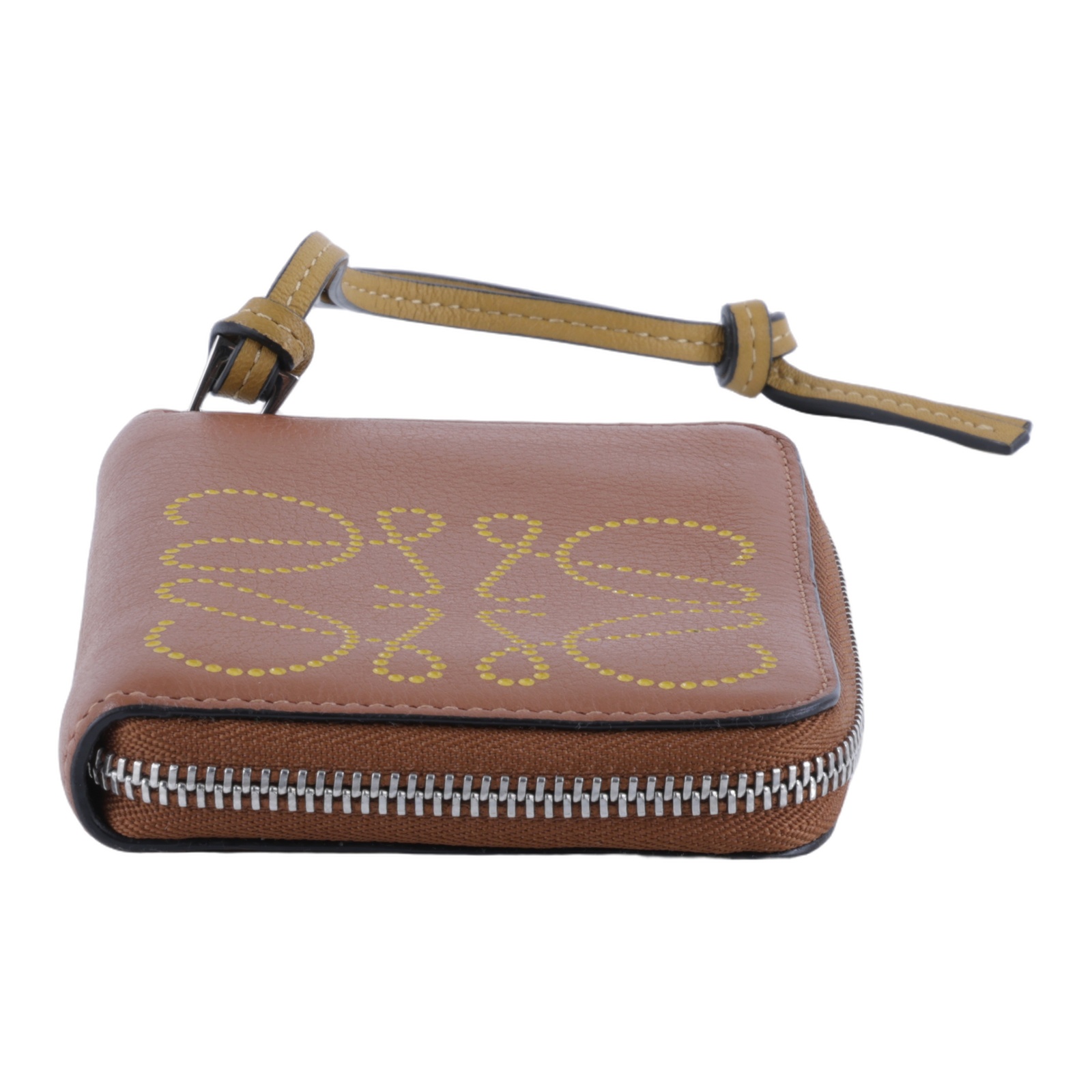 羅意威 LOEWE Anagram 零錢包 錢包 短夾  焦糖拉鍊短夾 防塵袋