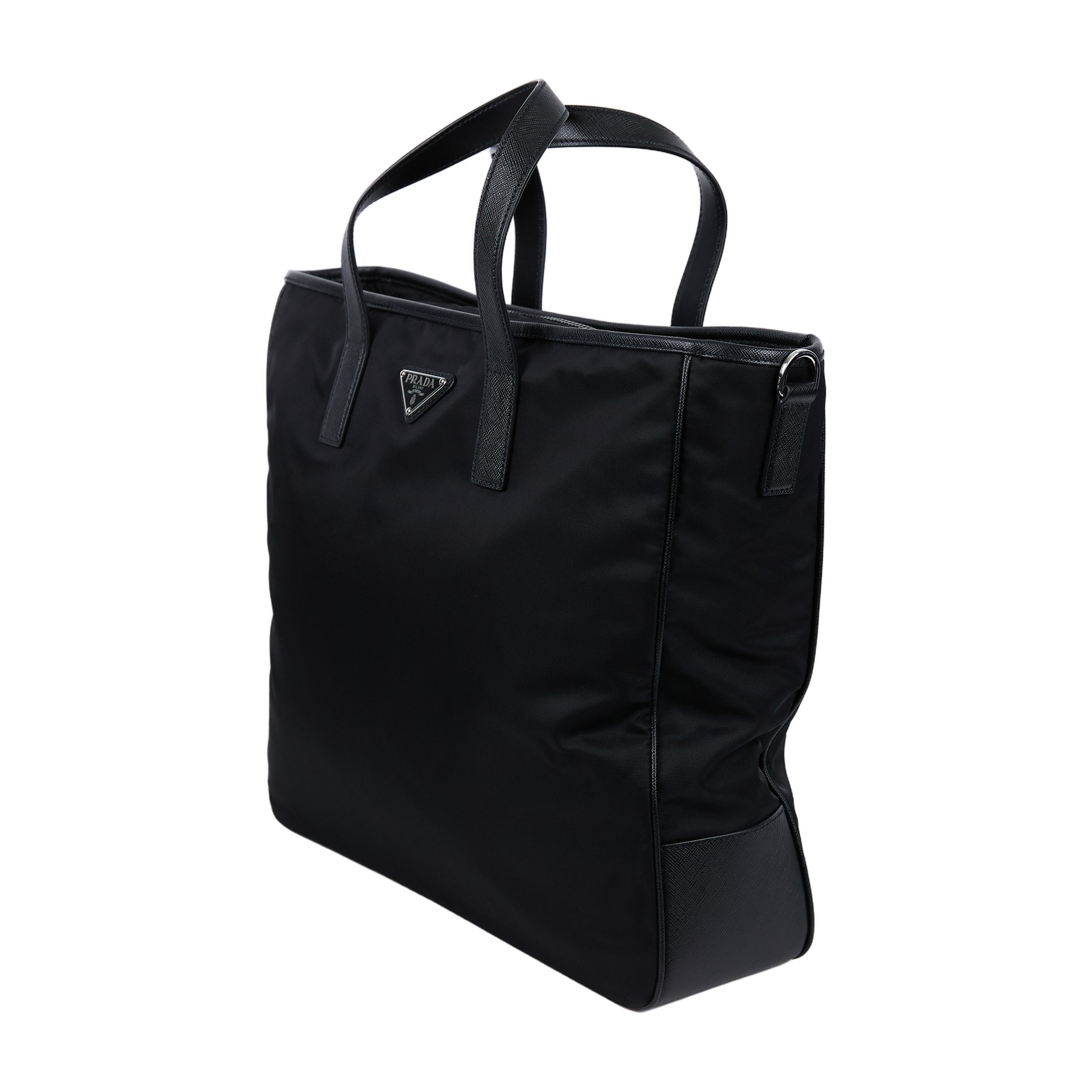 普拉達 PRADA Re-Nylon 托特包  黑尼龍公事包 防塵袋/背帶