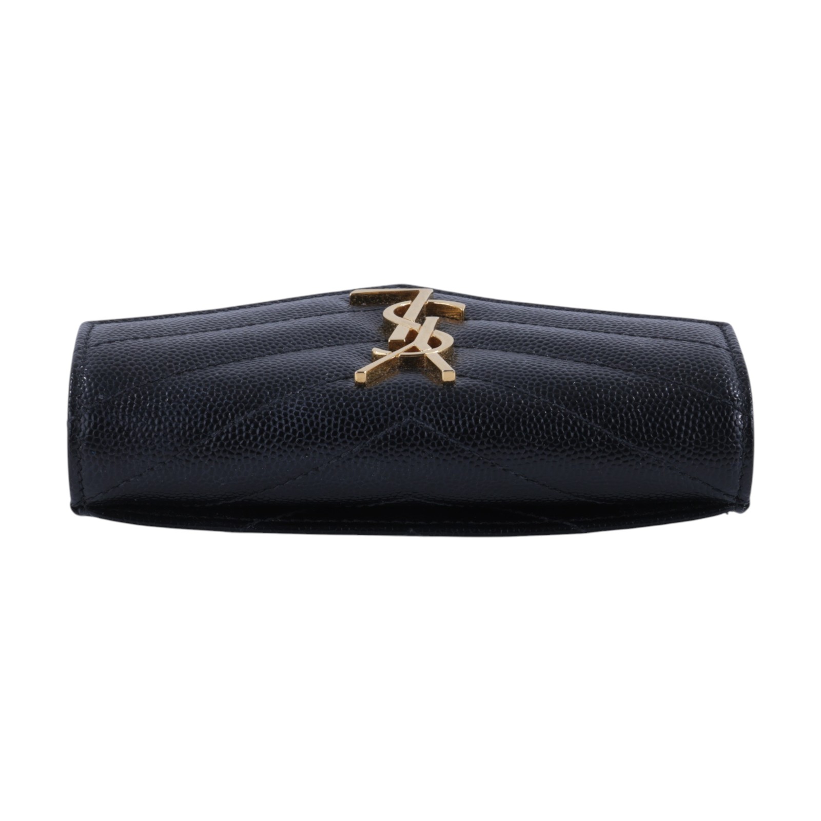 聖羅蘭 YSL SAINT LAURENT cassandre matelassé 粒面壓紋皮革 小型 信封錢包 短夾 414404BOW01  原廠盒子/防塵袋
